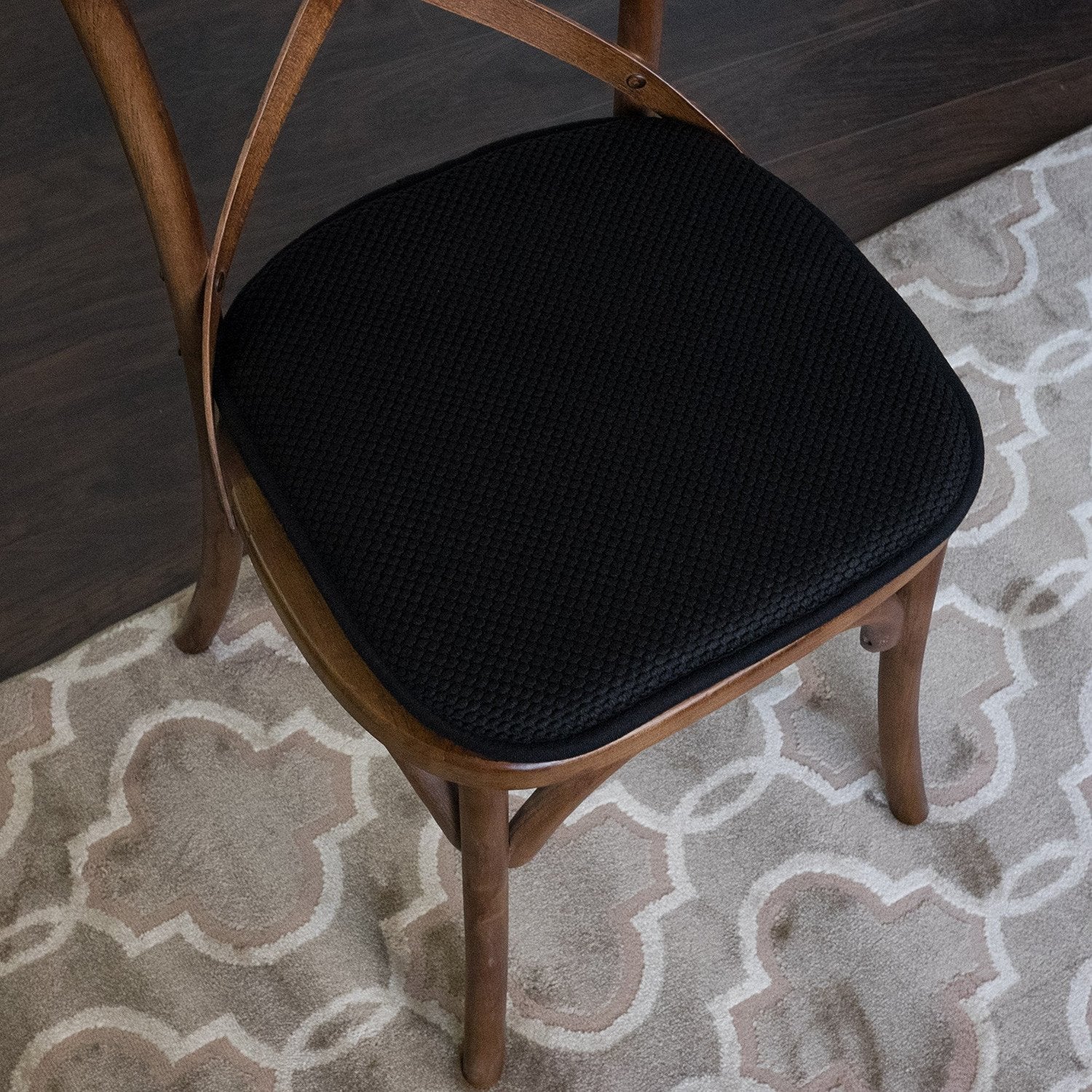 Honeycomb Chair Cushion Set Black - Chair