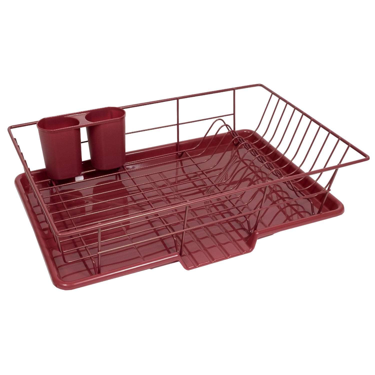 Small red best sale dish drainer