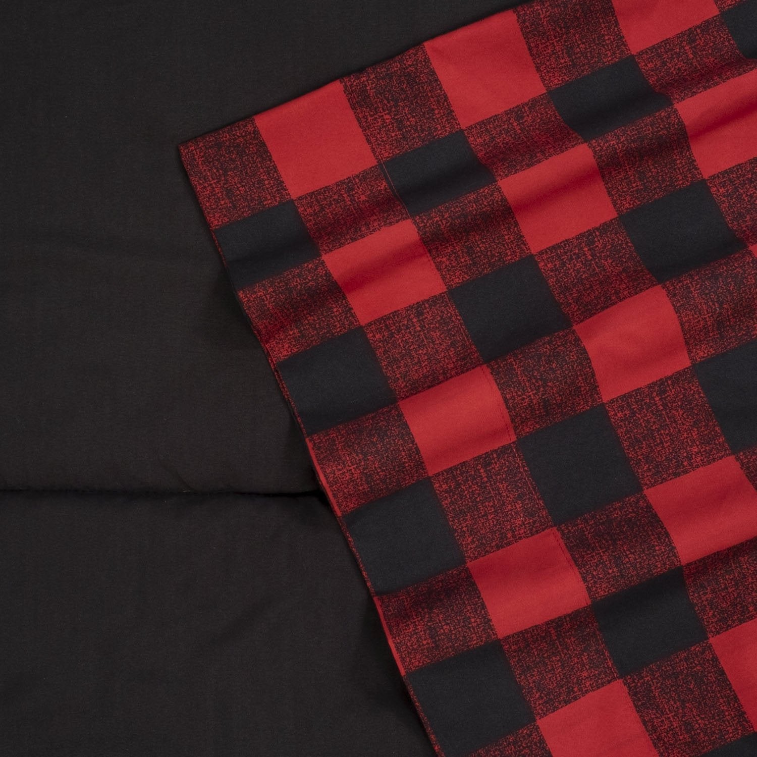 5-Piece Buffalo Check Sheet And Comforter Set - Reversible