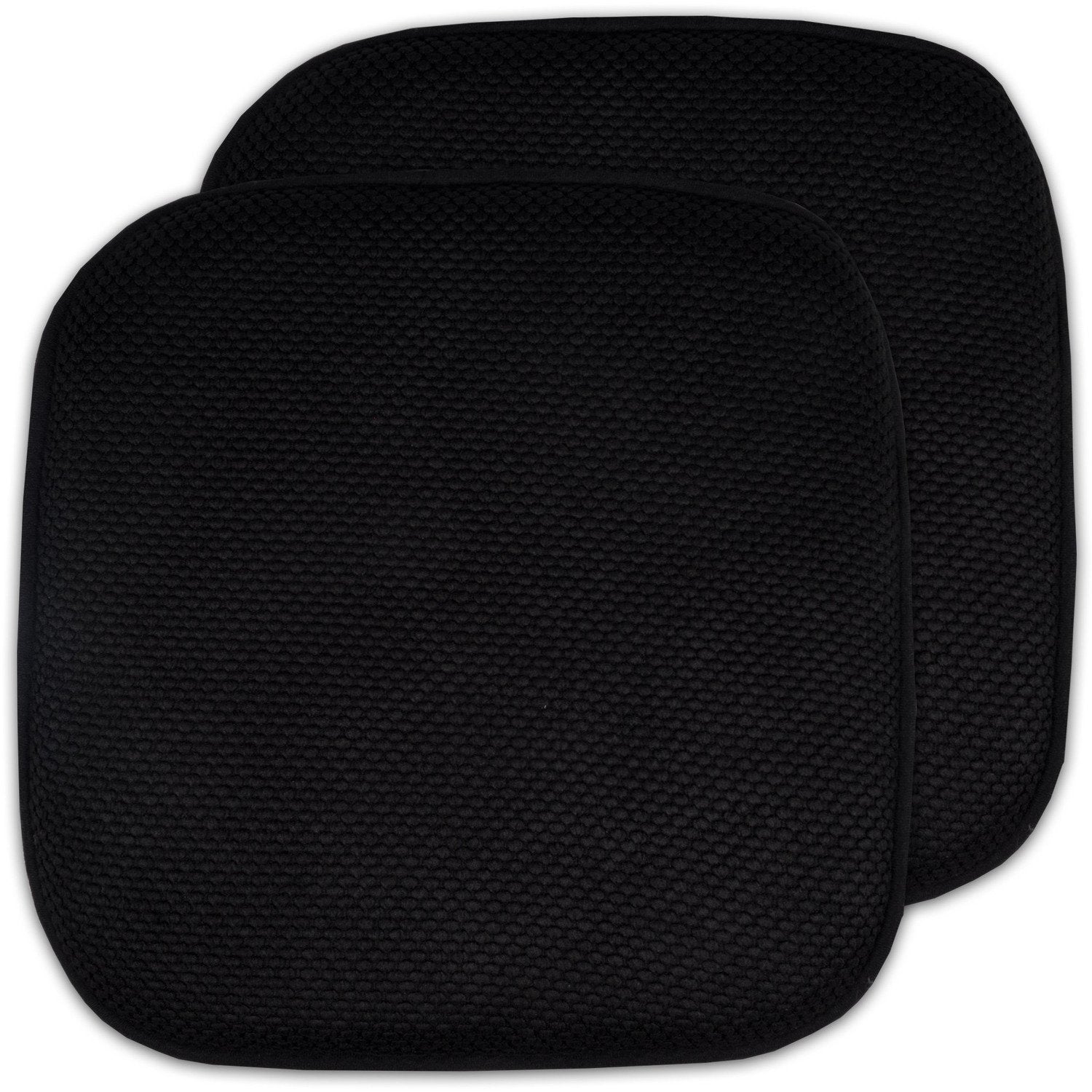 Honeycomb Chair Cushion Set Black 2-Pack