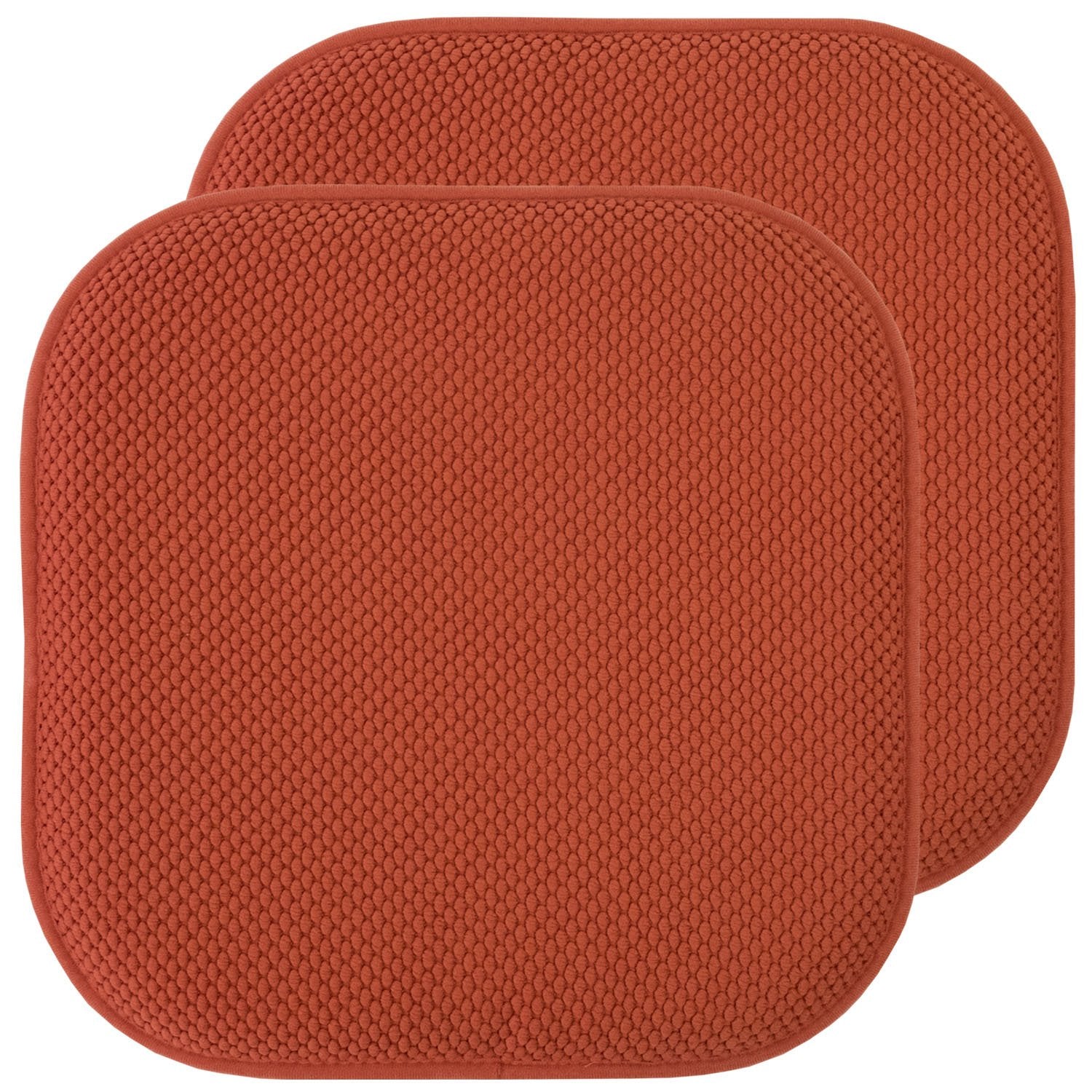 Honeycomb Chair Cushion Set Rust 2-Pack