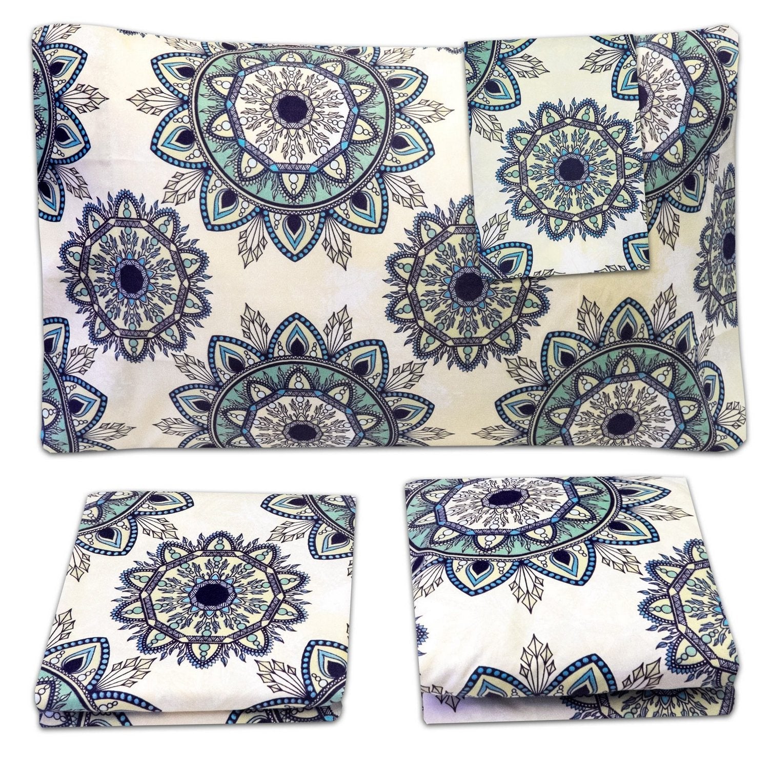 Classic 4-Piece Bed Sheet Set (Ashley) - Folded 2