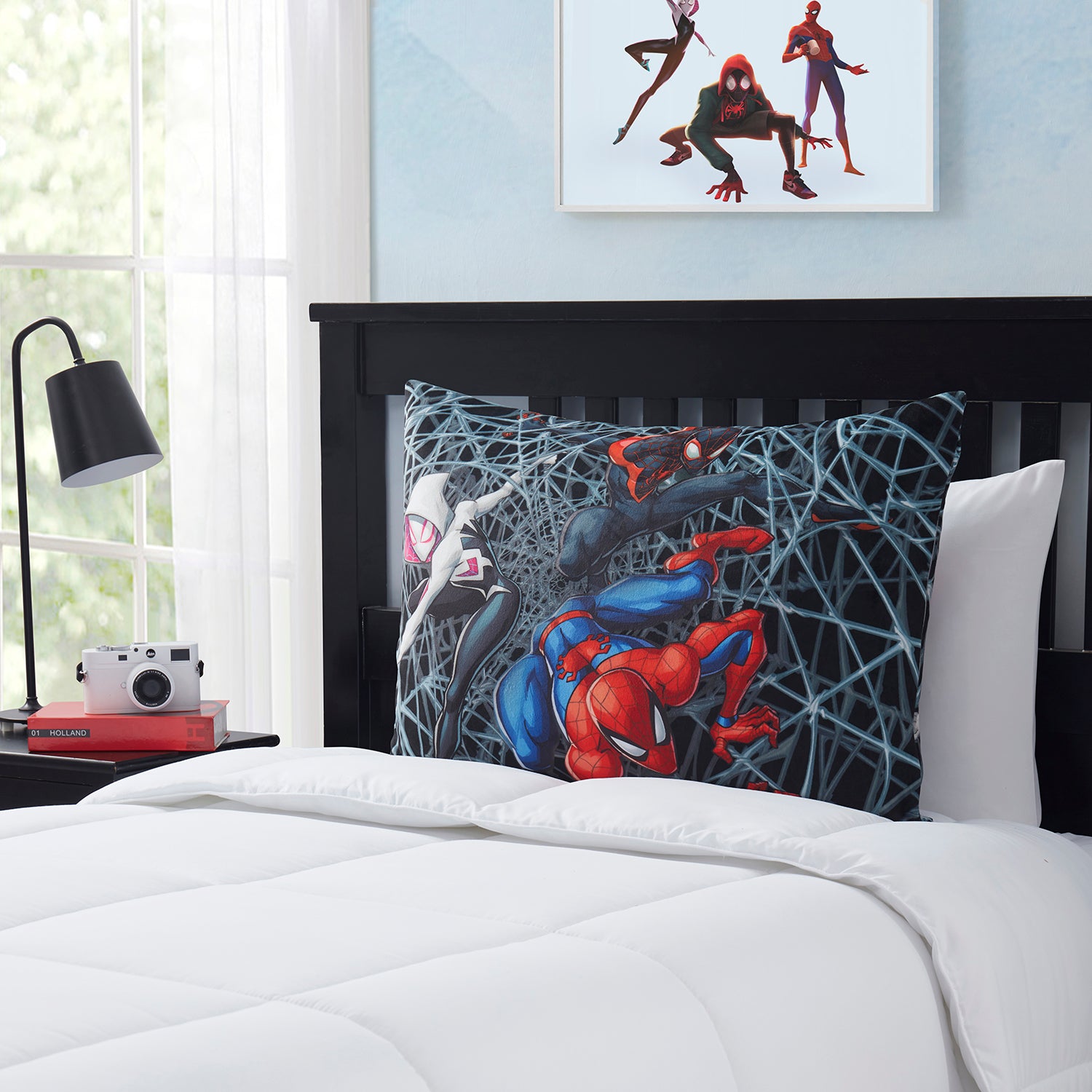 Spiderman & Friends, Kids Reversible Pillow with Removable Shell