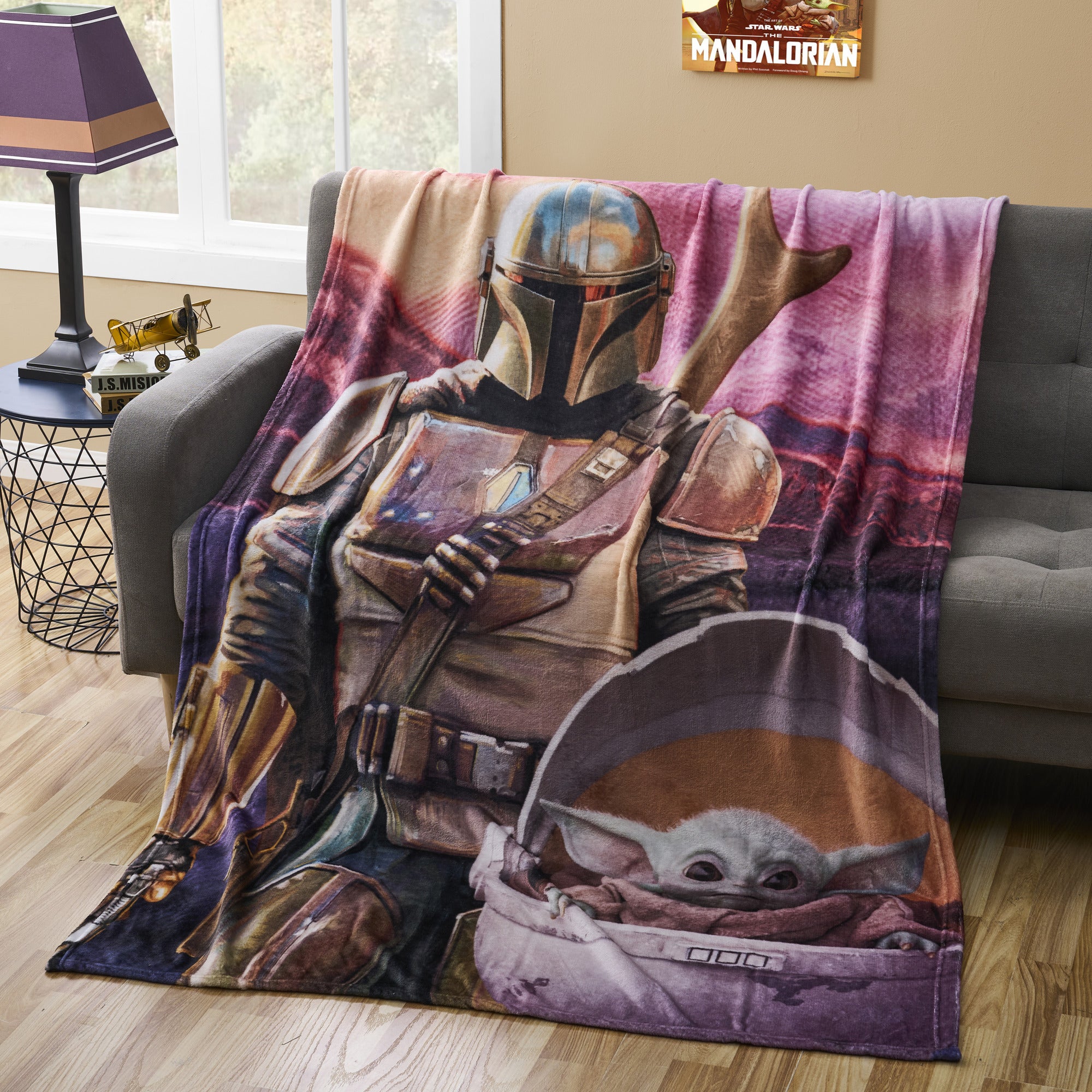 Mandalorian Micro Raschel Throw Blanket 46