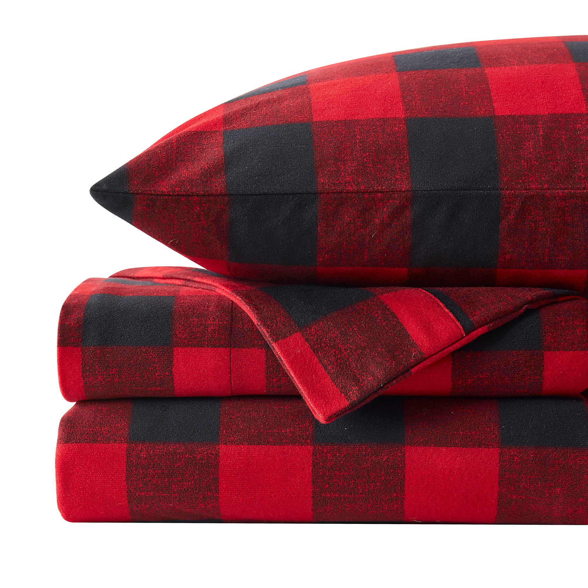 Buffalo Check Flannel 4-Piece Sheet Set