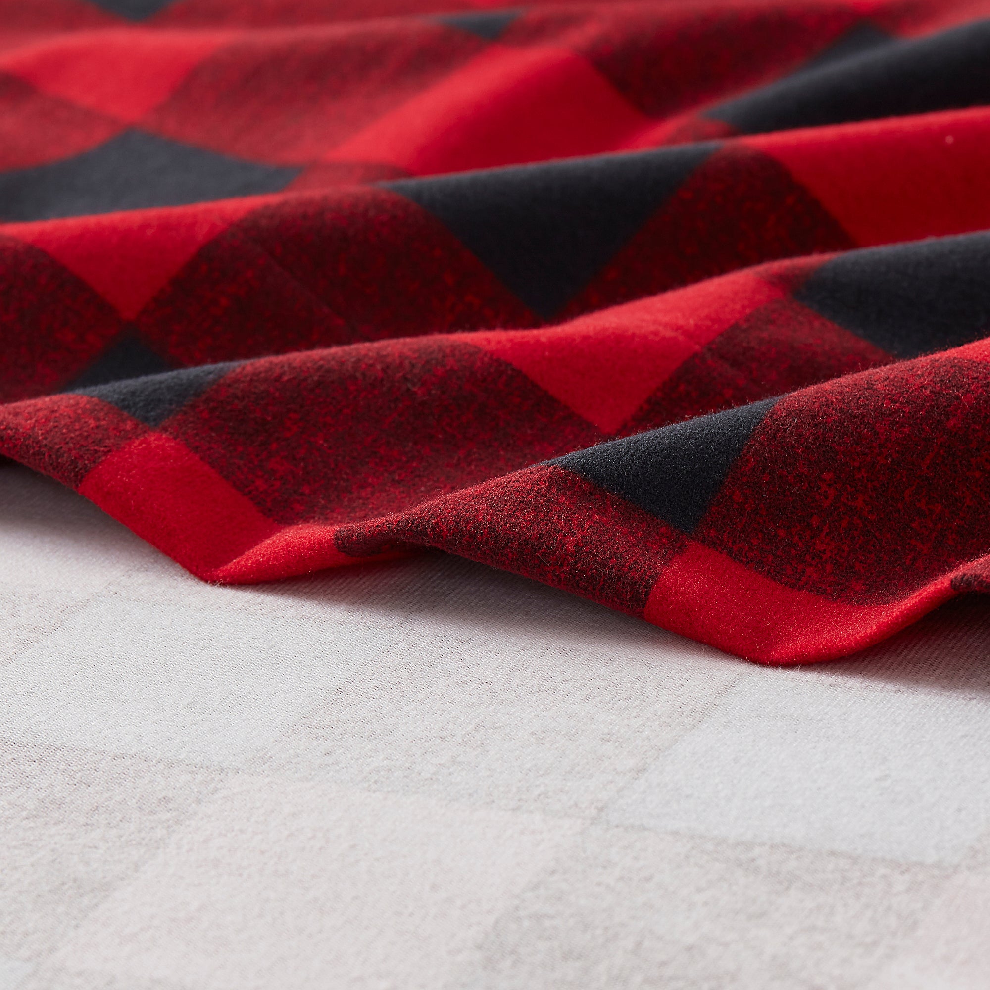 Buffalo Check Flannel 4-Piece Sheet Set