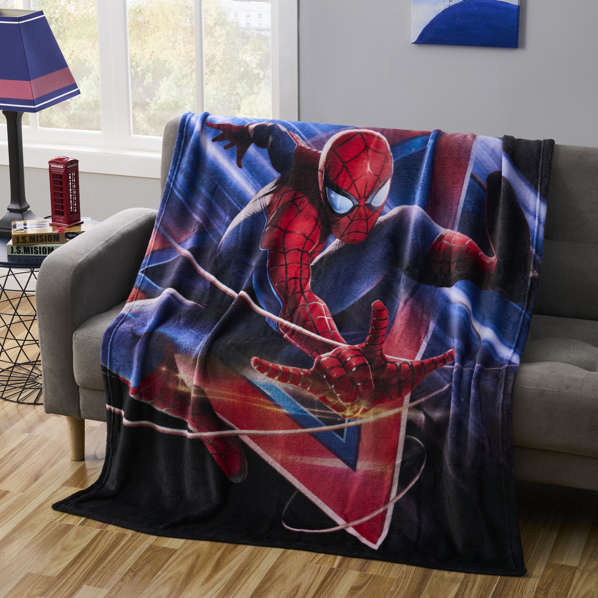 Spiderman Micro Raschel Throw Blanket 46"x60"