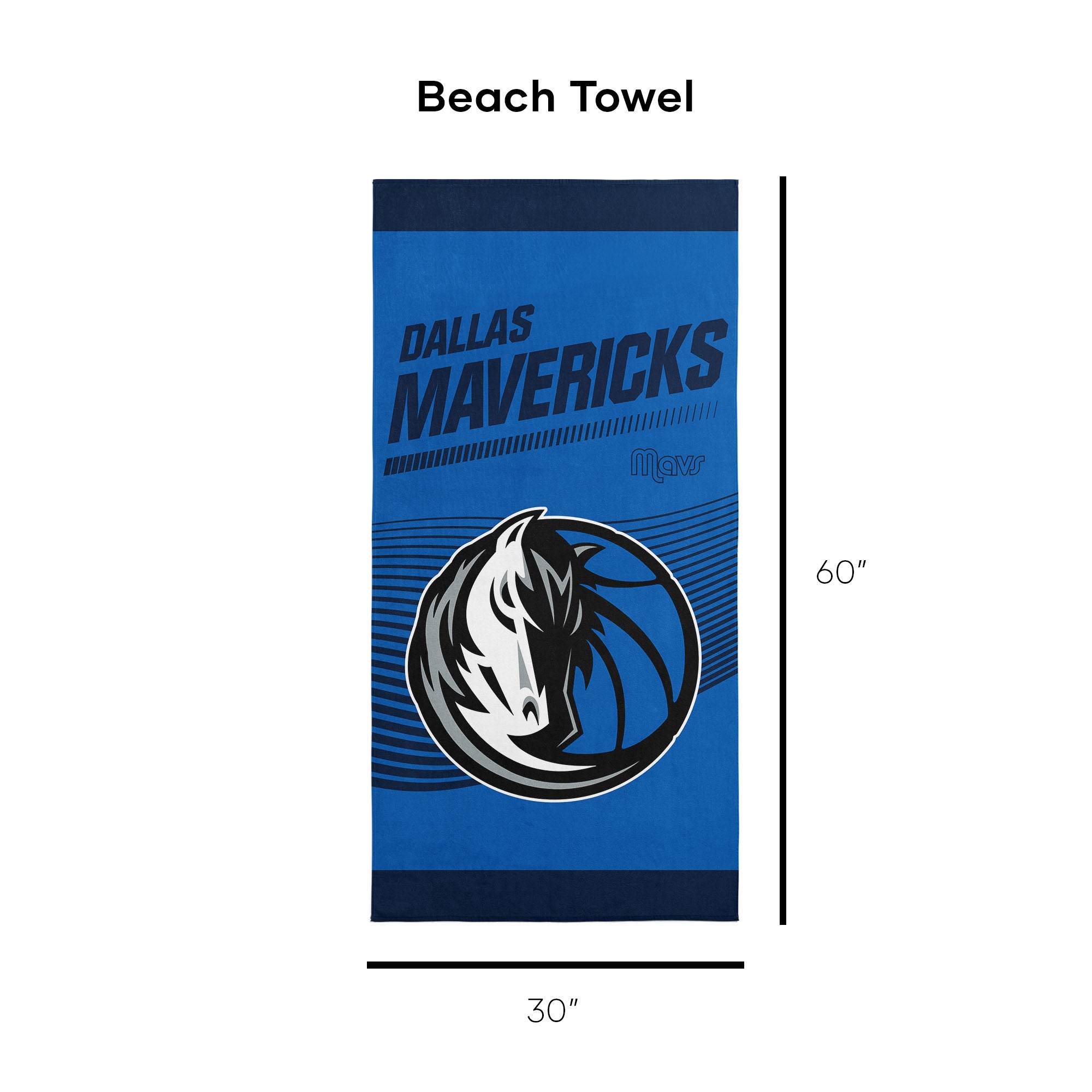 NBA Officially Licensed Dallas Mavericks 30" x 60" Beach Towel