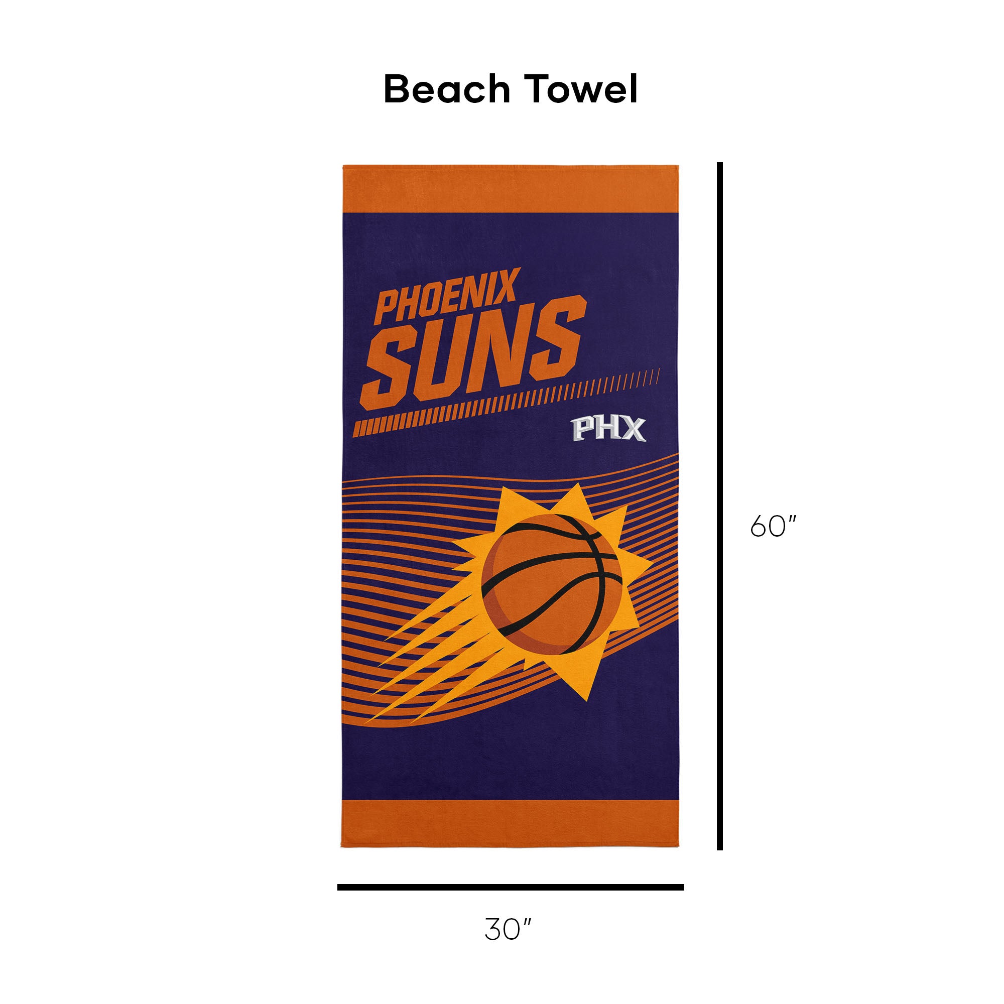 NBA Officially Licensed Phoenix Suns 30" x 60" Beach Towel