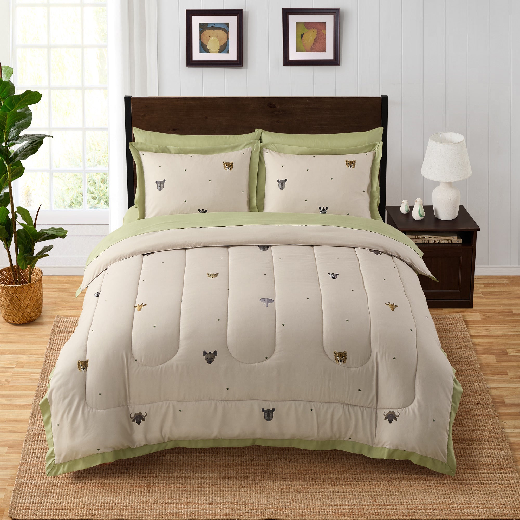 Kids Savana Printed Bed in a Bag Comforter & Sheet Set