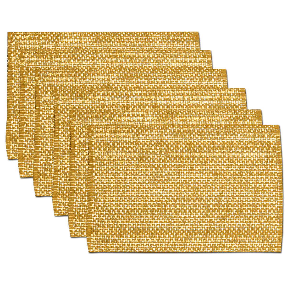 100% Cotton Woven Rectangle Two-Tone Placemats
