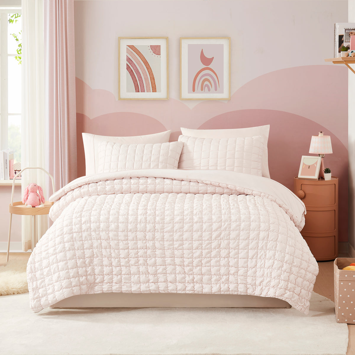 Kids Marshmallow Bed in a Bag Comforter & Sheet Set