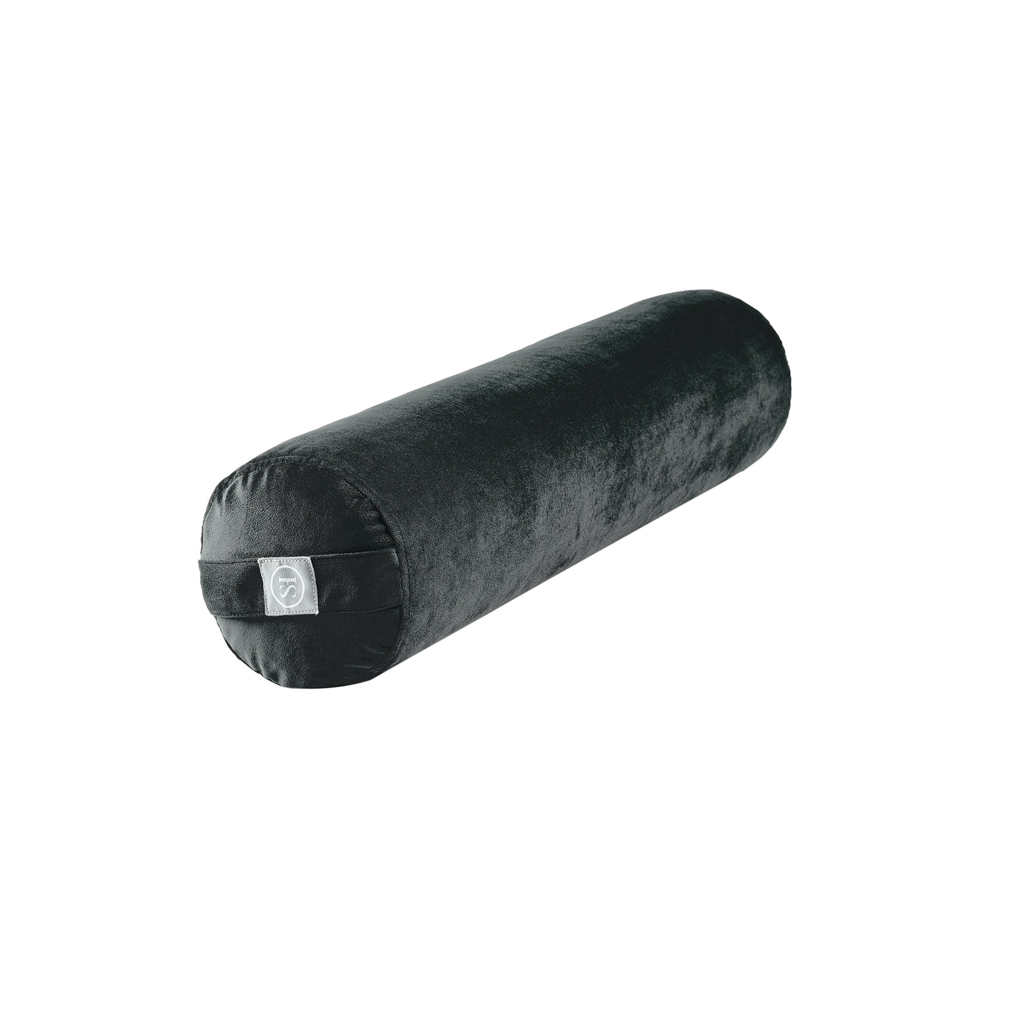 Premium Yoga Bolster Pillow 6? × 26? — Supportive Cylinder Shape Filled with EPS Beans for Stretching, Meditation, Pilates & Deep Relaxation, Removable Cover, Black