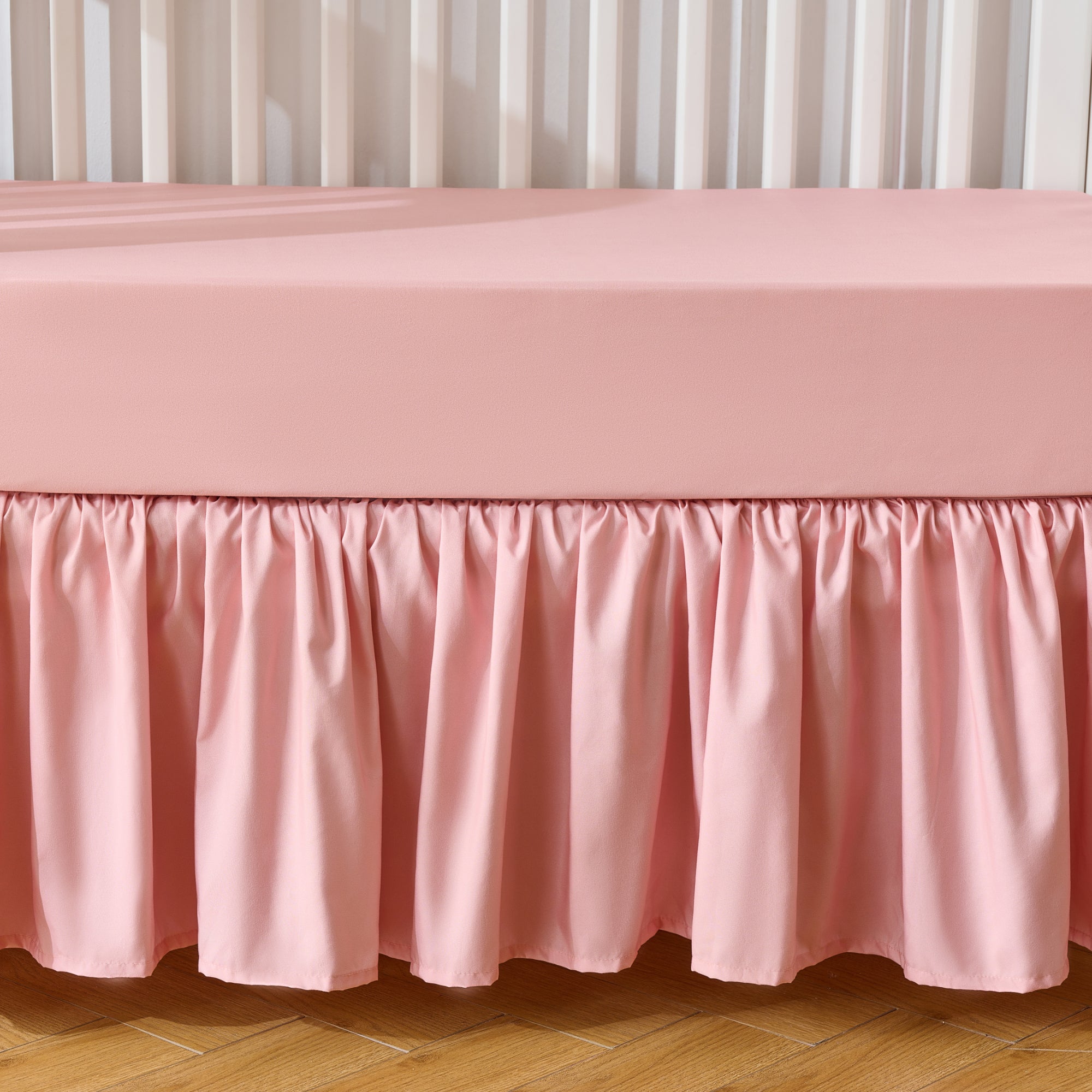 4-Piece Baby Crib Bedding Set, 100% Ultra Soft Microfiber - Gardenia