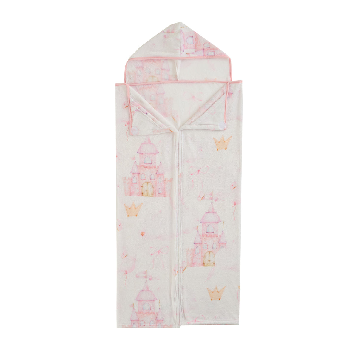 Kids' Hooded Blanket 50" Wide x 45" Length - Fairytale Princess