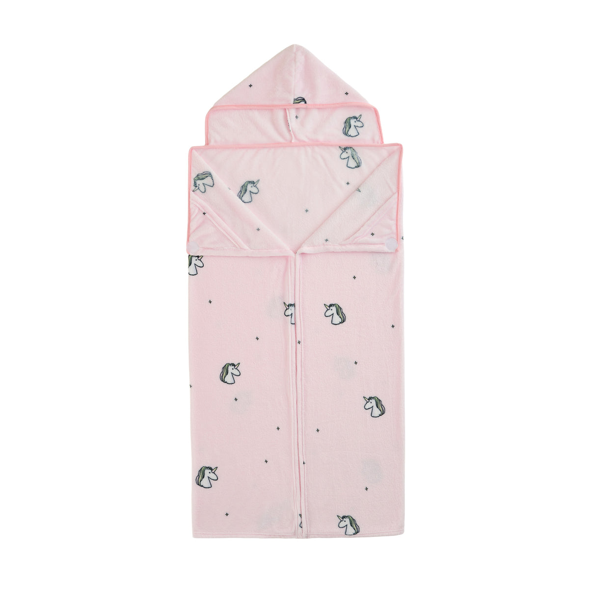 Kids' Hooded Blanket 50" Wide x 45" Length - Unicorn