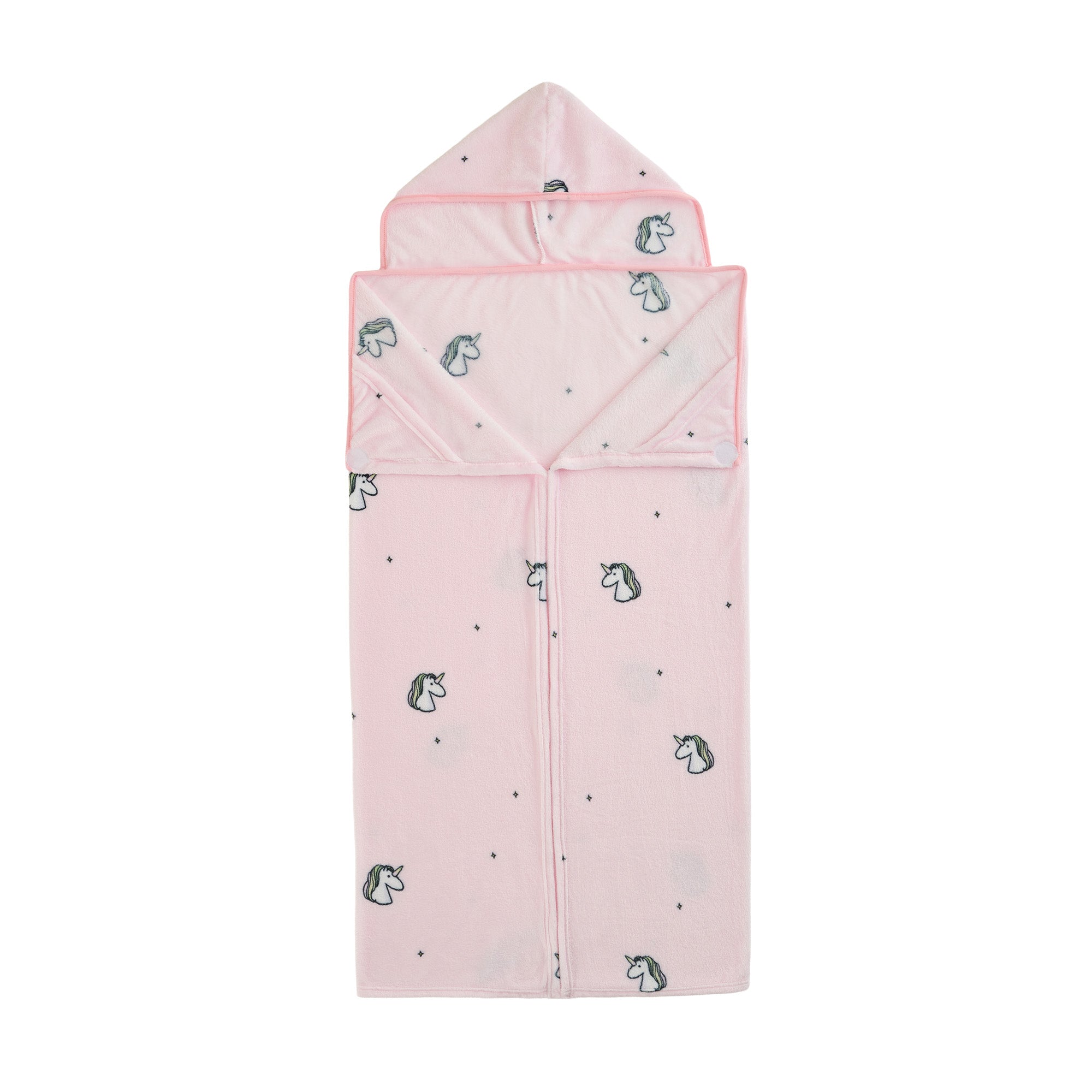 Kids' Hooded Blanket 50" Wide x 45" Length - Unicorn