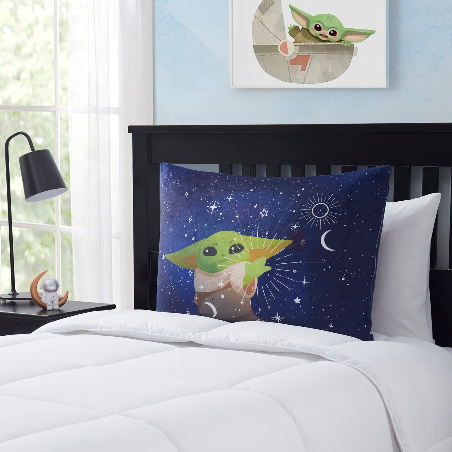 Baby Yoda Kids Reversible Pillow with Removable Shell