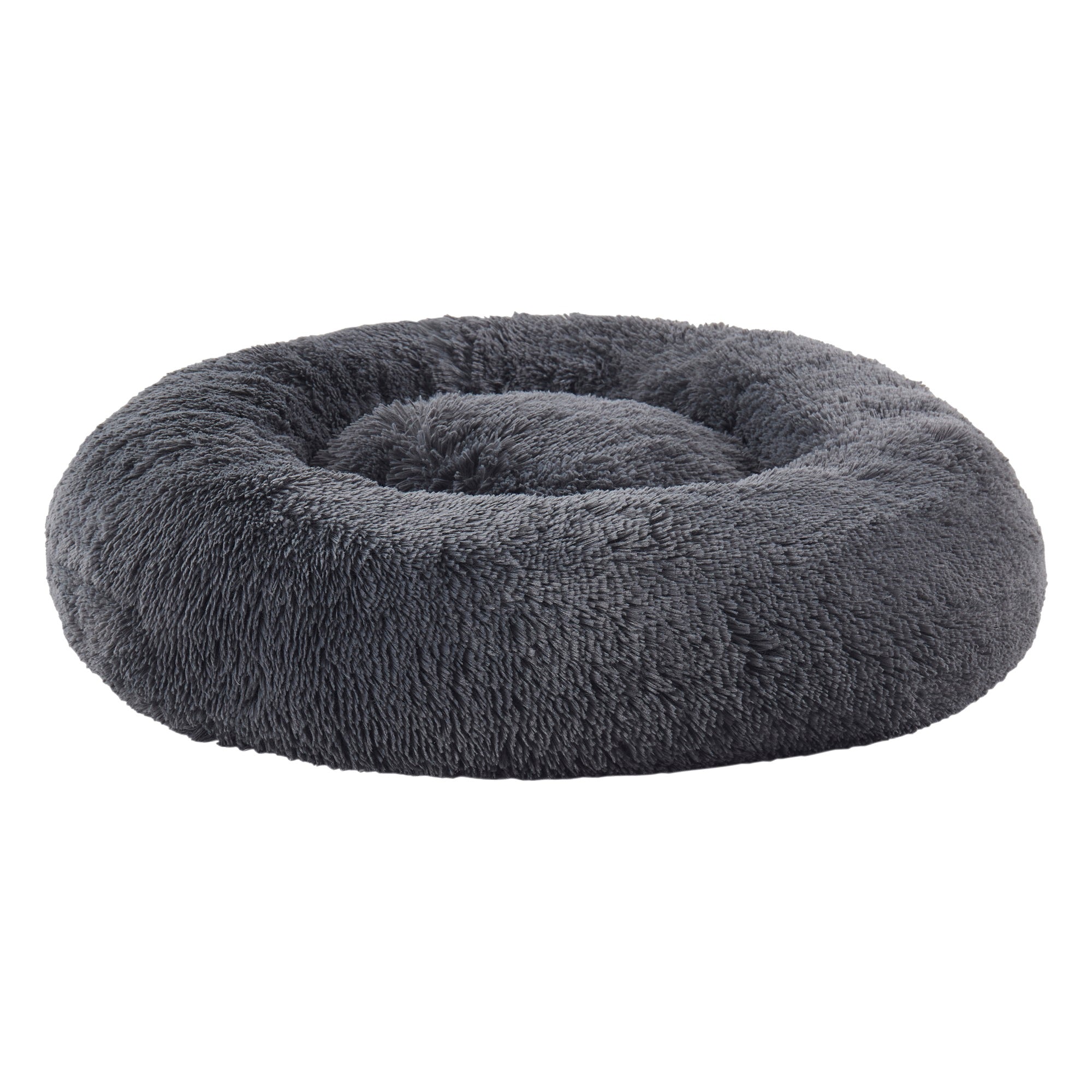 Round Shaggy Faux Fur Pet Beds