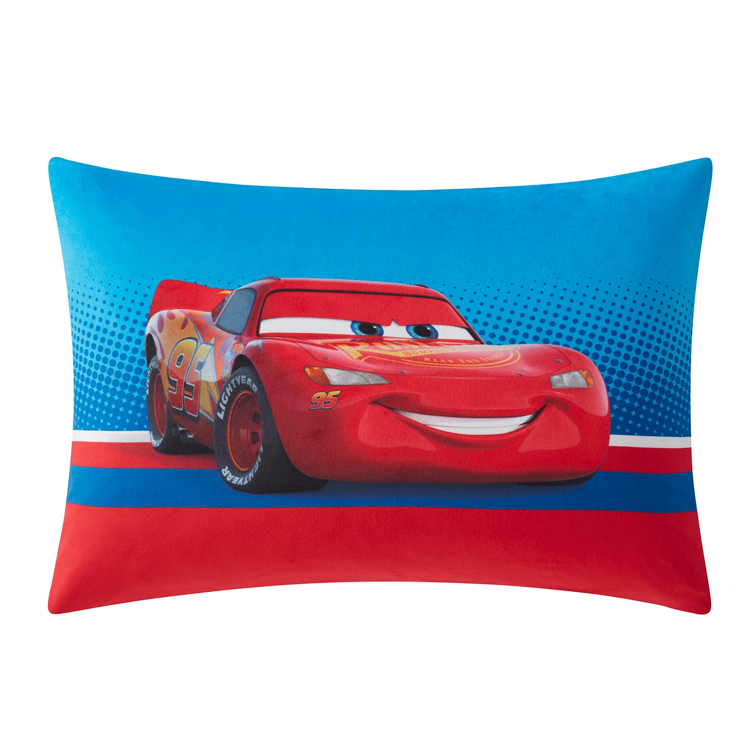 Cars Lightning McQueen Kids Reversible Pillow with Removable Shell