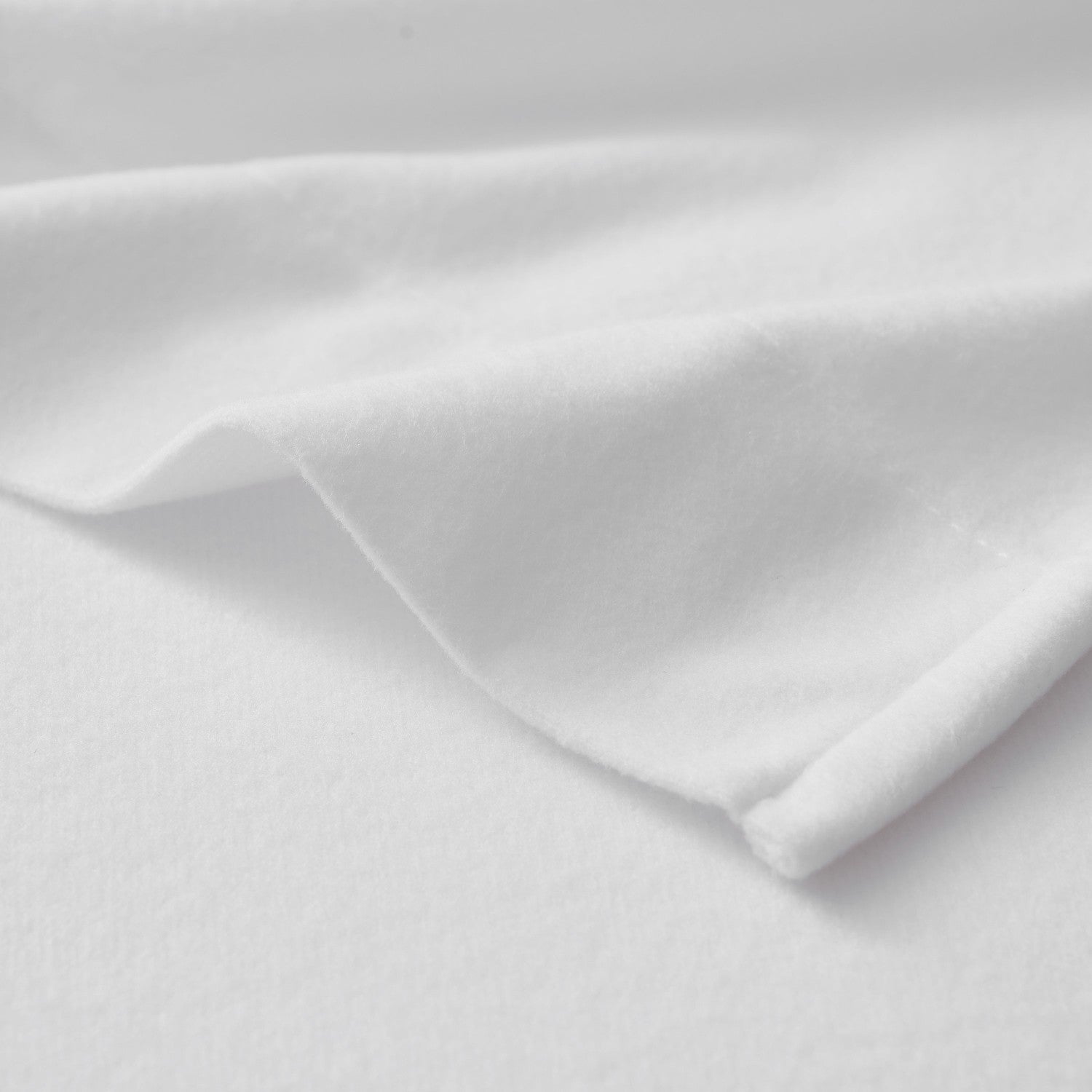 Flannel 4-Piece Sheet Set White - Corner