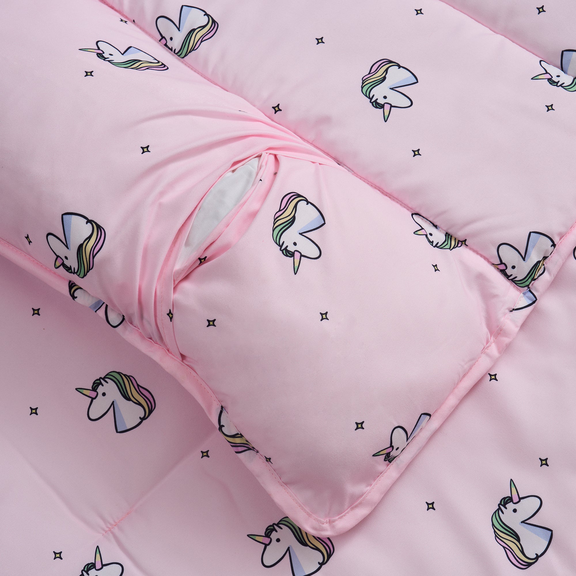 Unicorn Sleeping Bag/Nap Mat for Kids with Removable Pillow, 20"x50"