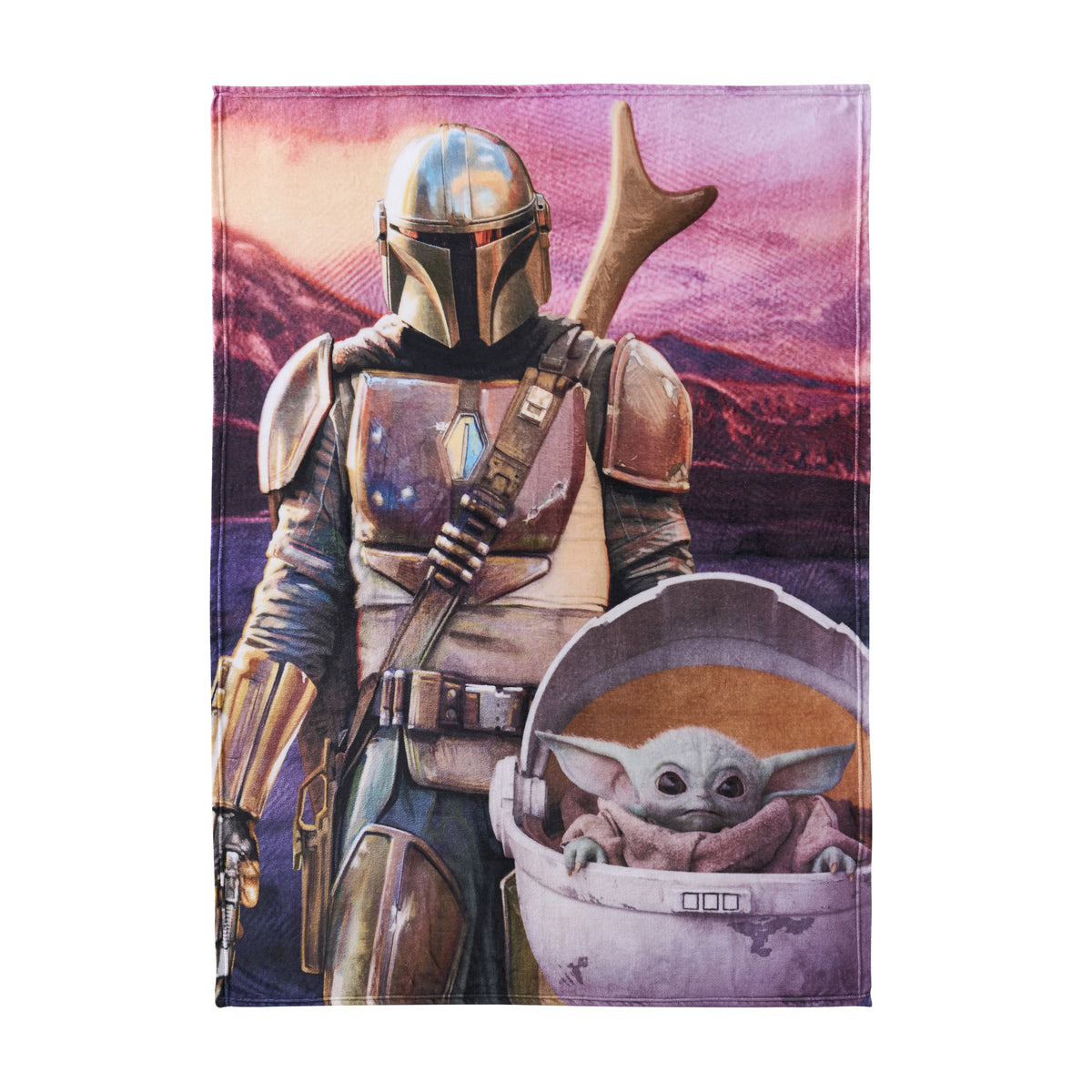 Mandalorian Micro Raschel Throw Blanket 46"x60"