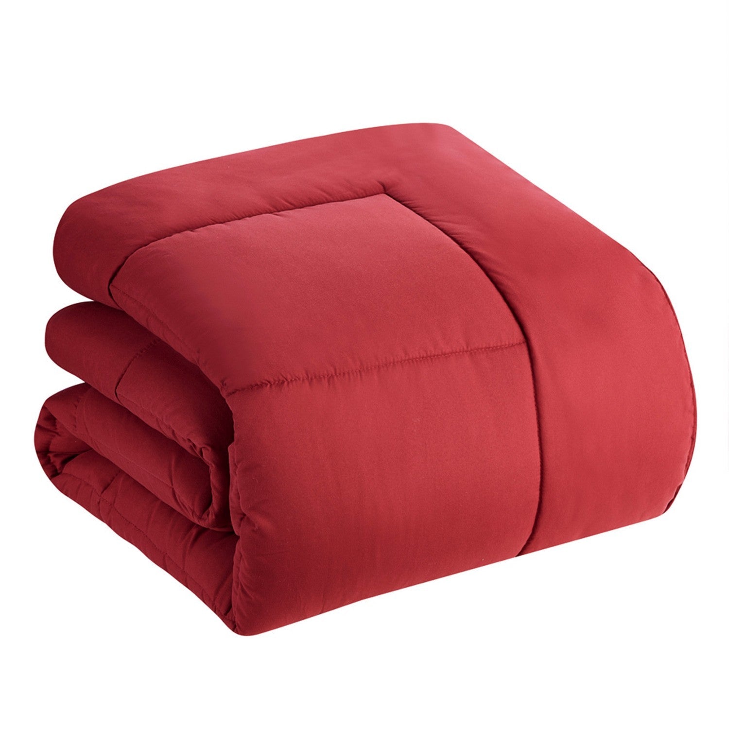 Basic 5-Piece Bed in a Bag  Set Burgundy - Comforter