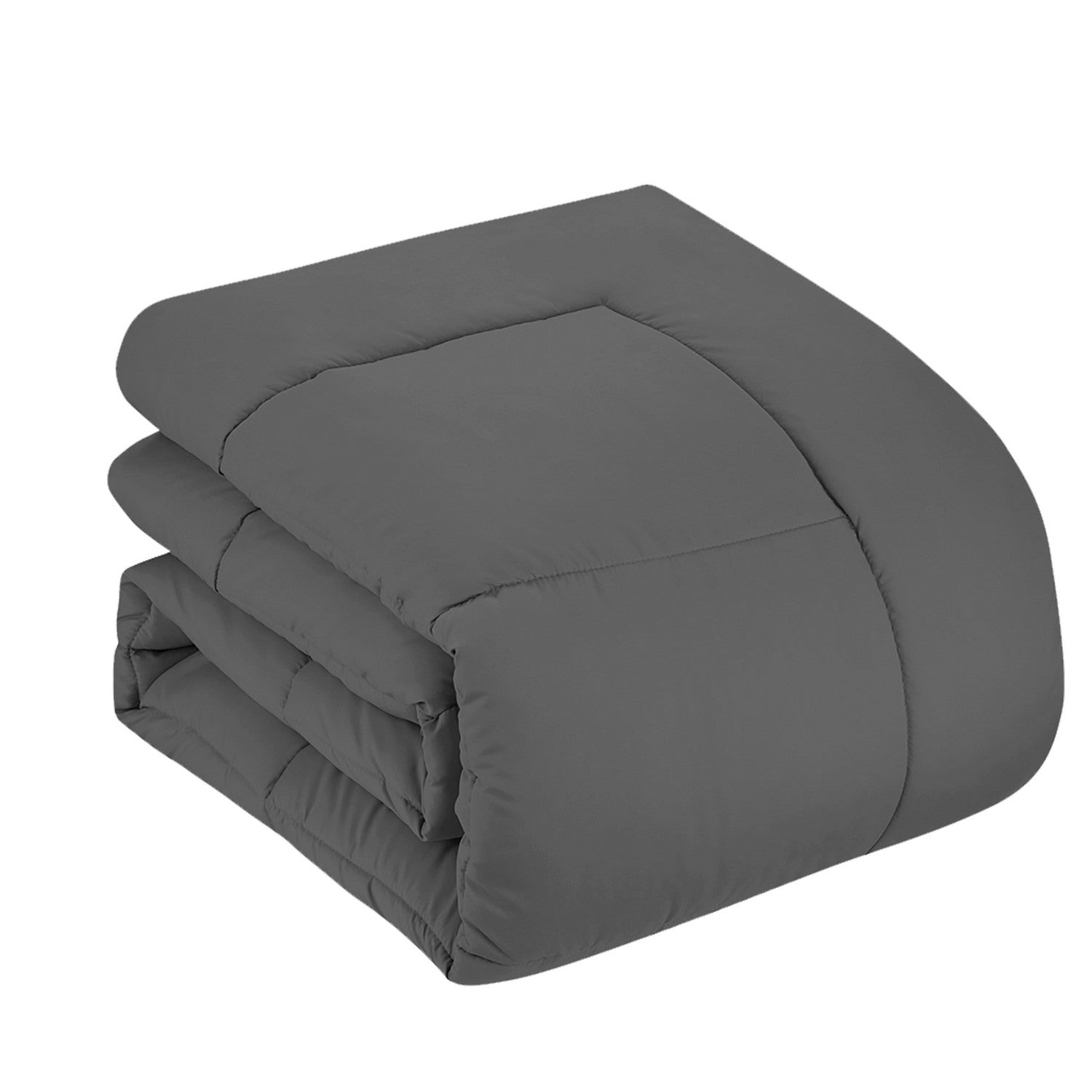 Basic 5-Piece Bed in a Bag  Set Gray - Comforter