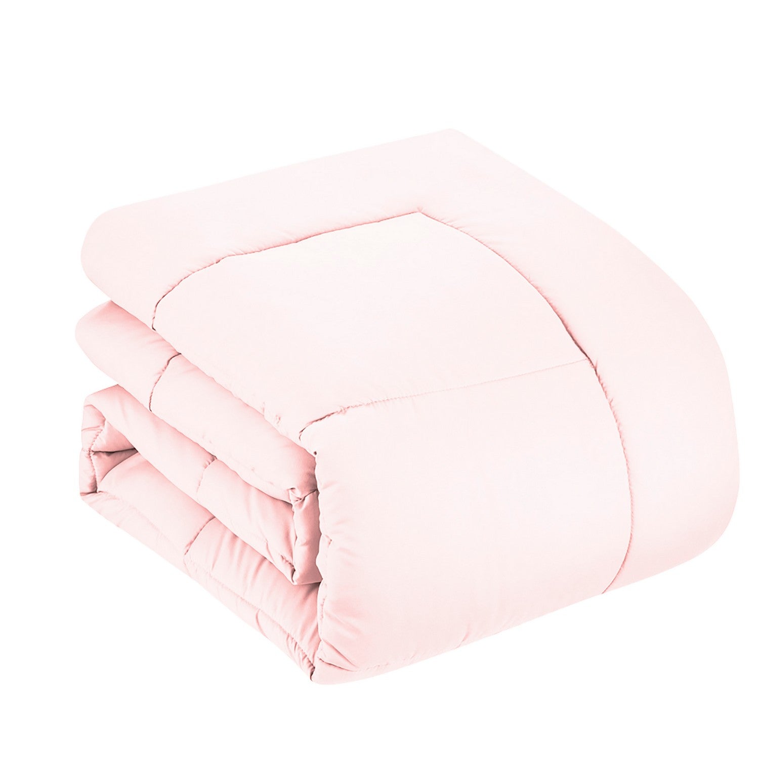 Basic 5-Piece Bed in a Bag  Set Pale Pink - Comforter