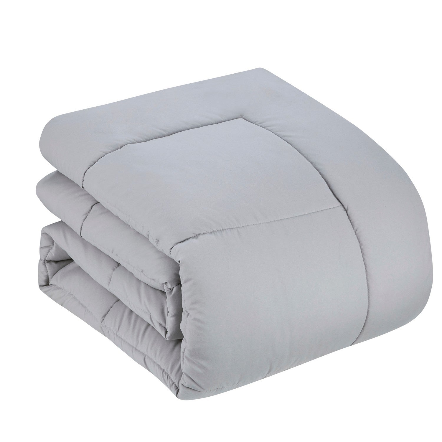 Basic 5-Piece Bed in a Bag  Set Silver - Comforter