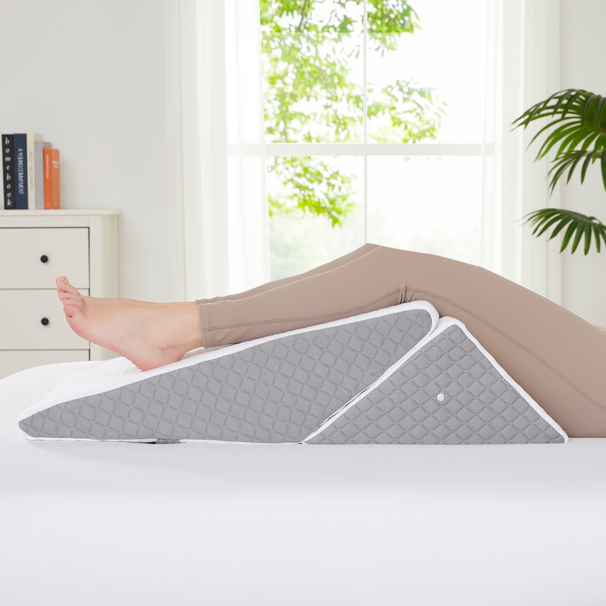 2-Piece Support Wedge Pillow Set with High Density Foam