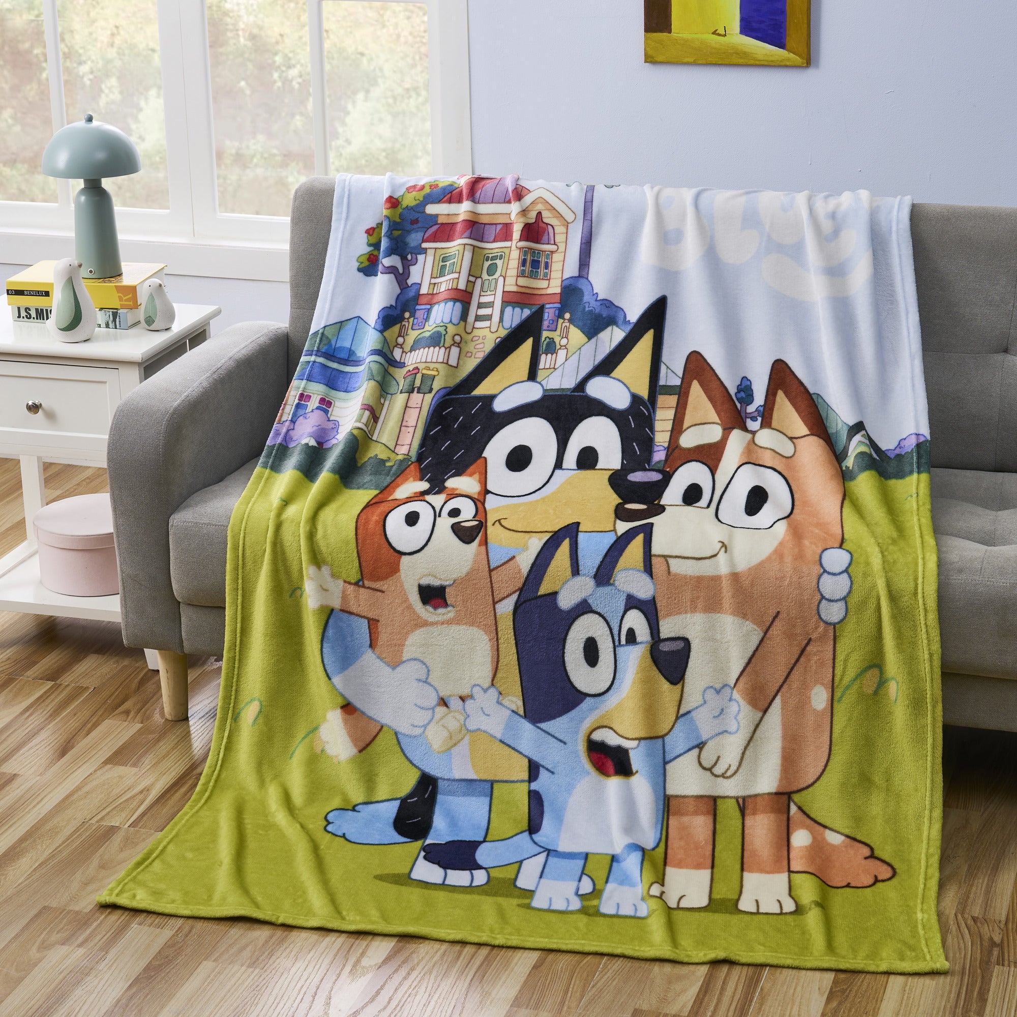 Bluey Micro Raschel Throw Blanket 46"x60"