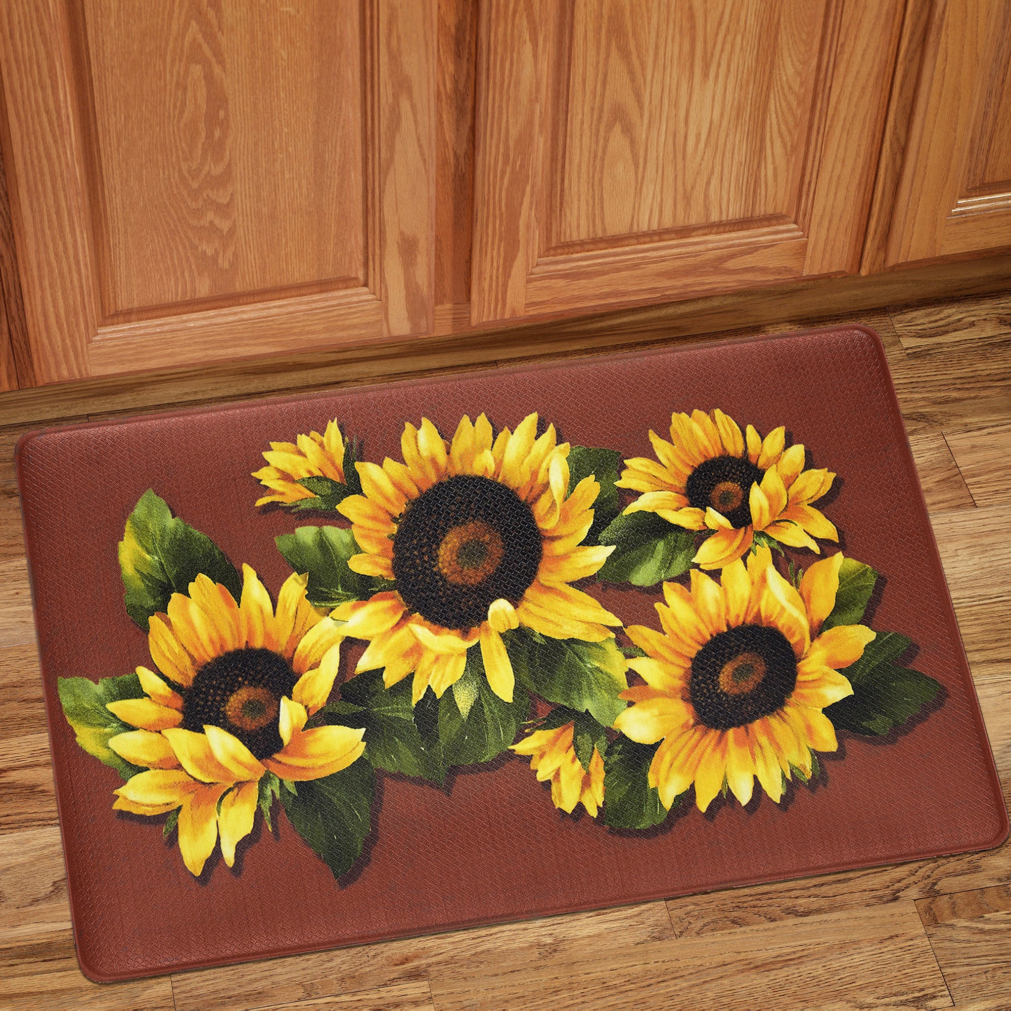 Black Eyed Susan Memory Foam Anti-Fatigue Kitchen Floor Mat 18 x 30