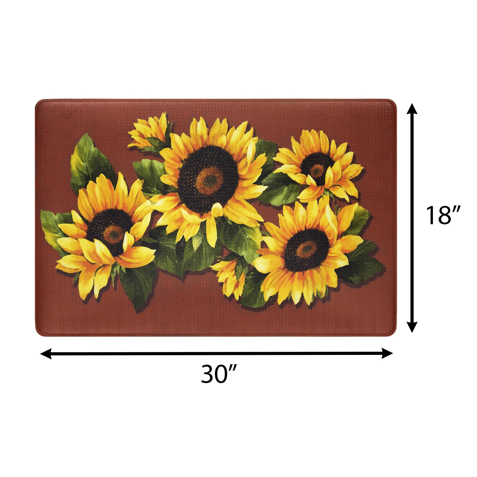 Black Eyed Susan Memory Foam Anti-Fatigue Kitchen Floor Mat 18 x 30