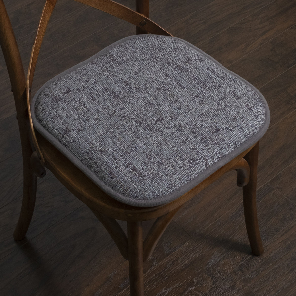 Broadway Memory Foam No Slip Back 16" x 16" Chair Pad Cushion
