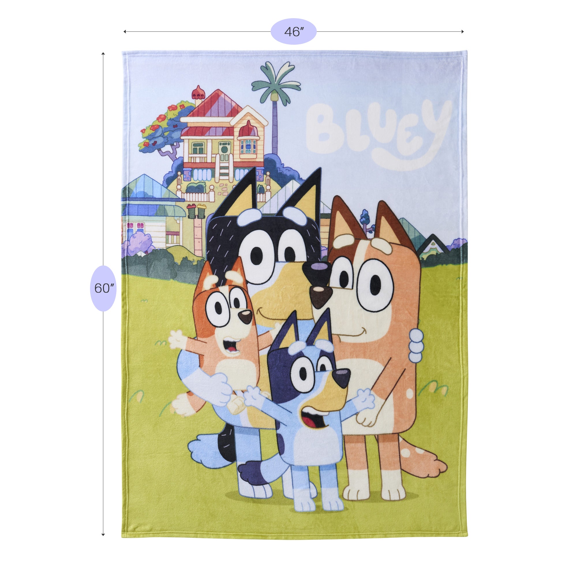 Bluey Micro Raschel Throw Blanket 46"x60"