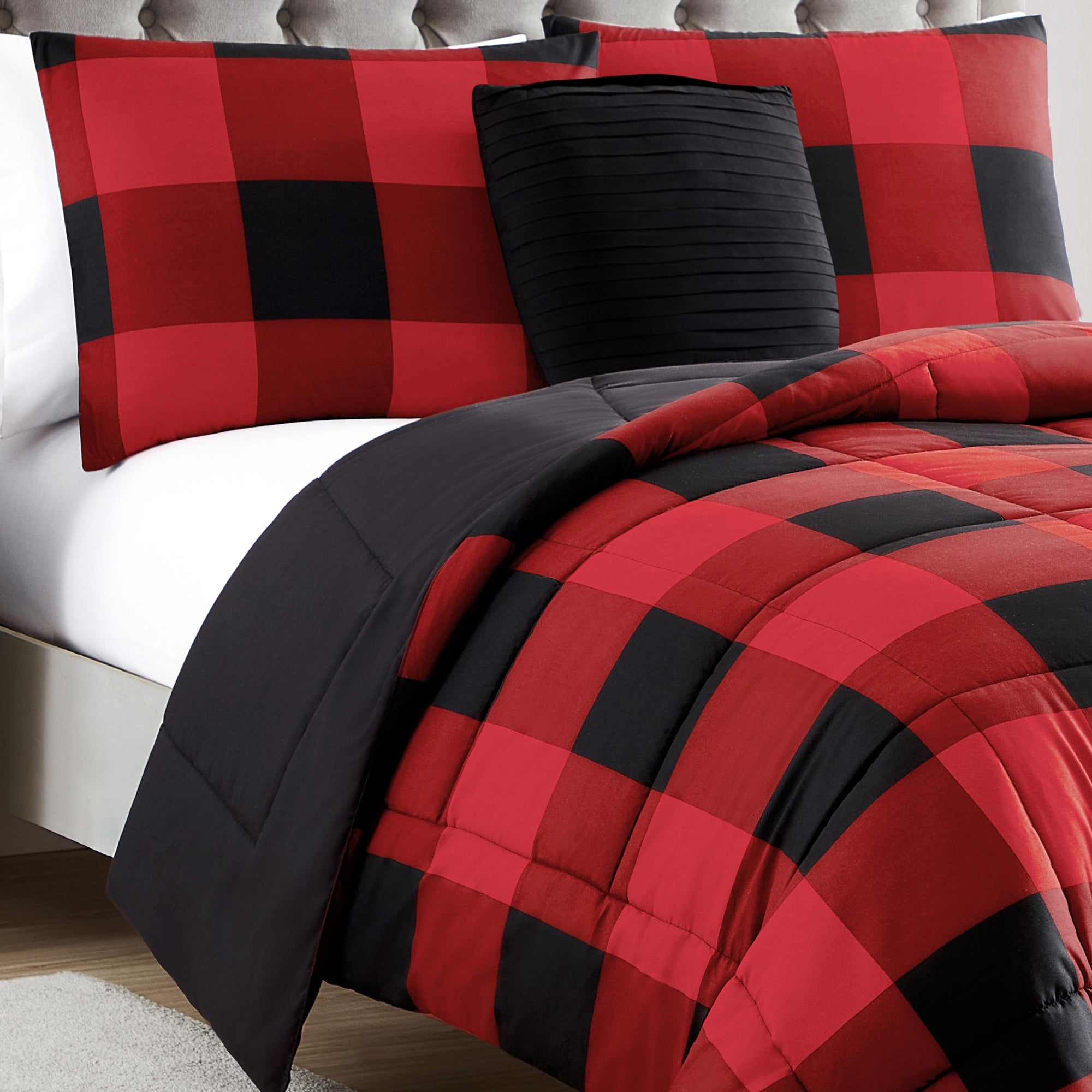 Buffalo Check 4-Piece Reversible Comforter Set