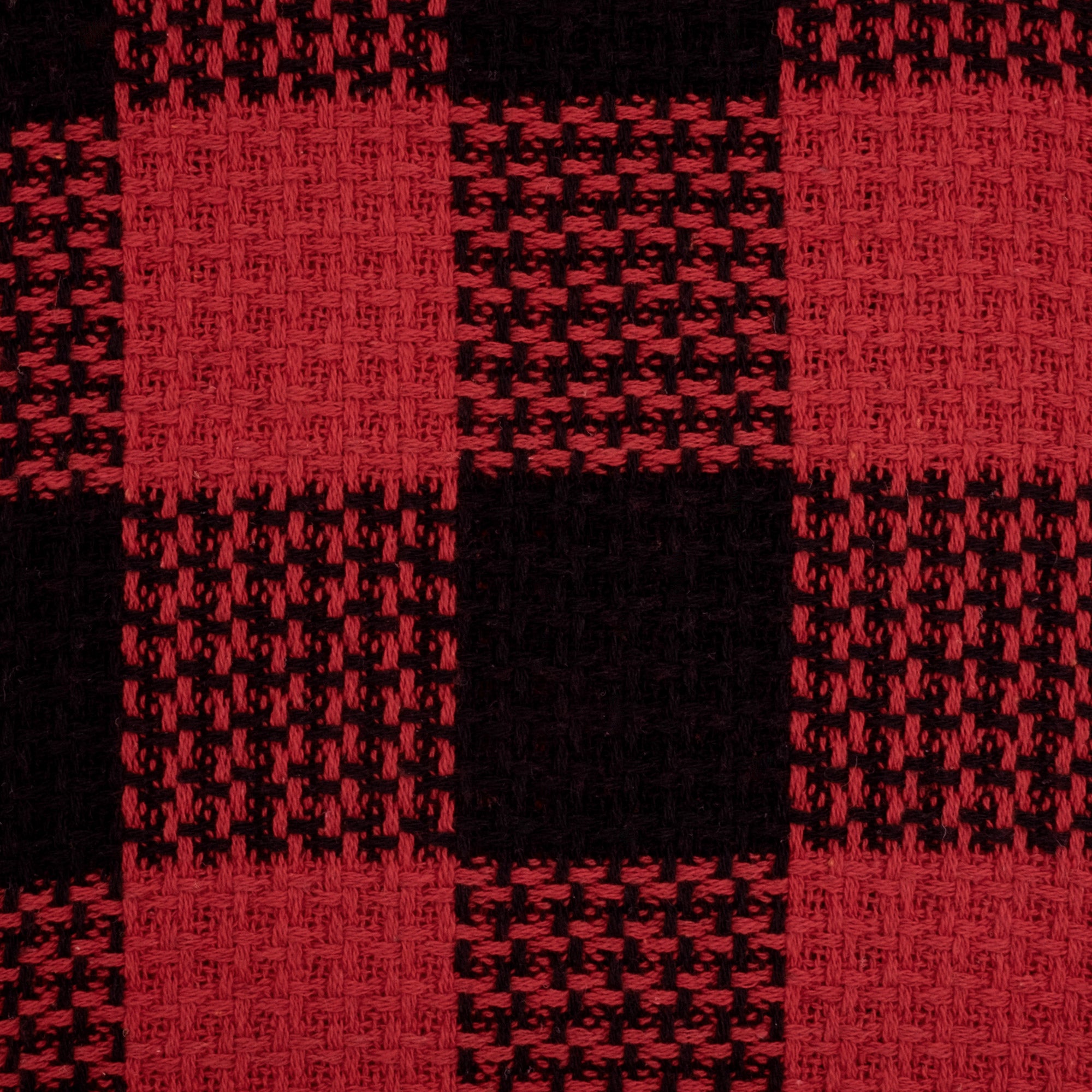 Buffalo Check Knit Cotton Blanket