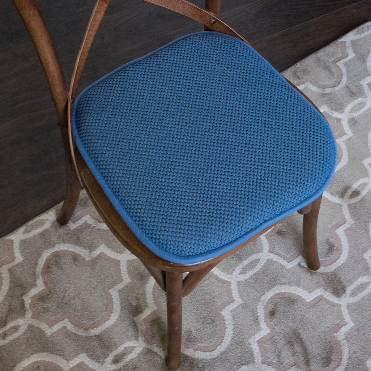 Honeycomb Memory Foam No Slip Back 16" x 16" Chair Pad Cushions