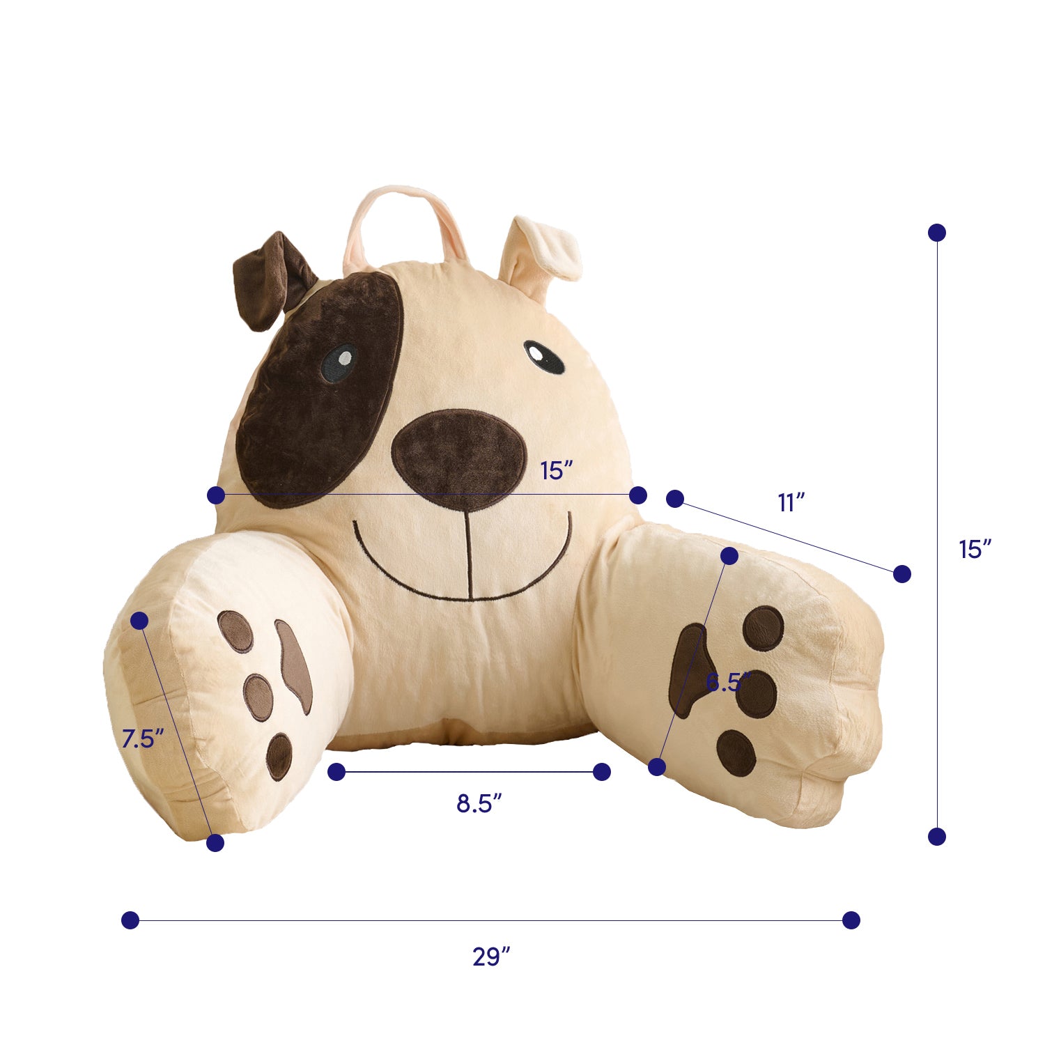 Kids Character Bed Rest Reading Pillow - Dog