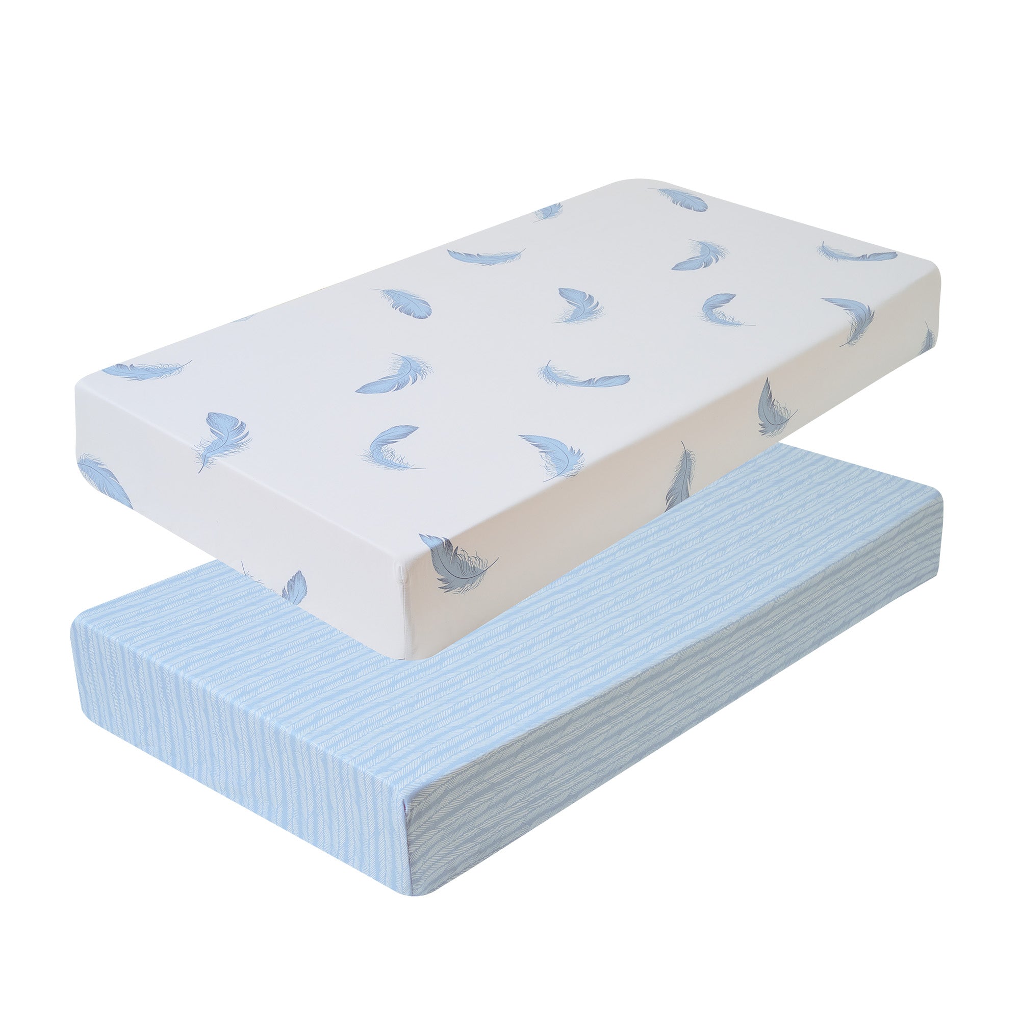 2-Pack Fitted Universal Crib Sheets, 100% Ultra Soft Microfiber