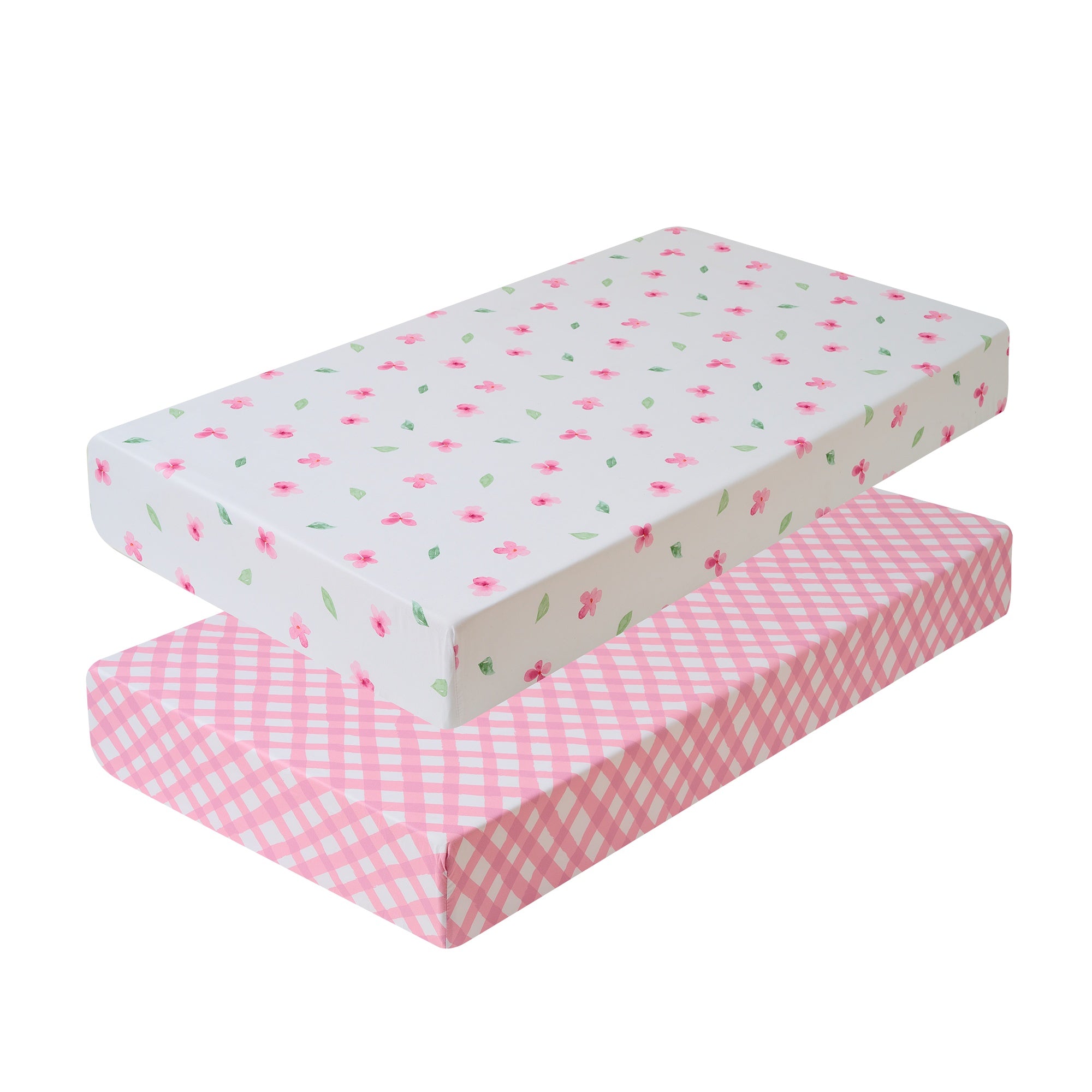 2-Pack Fitted Universal Crib Sheets, 100% Ultra Soft Microfiber