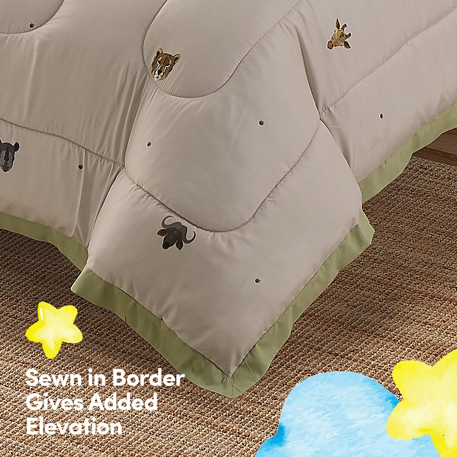 Kids Savana Printed Bed in a Bag Comforter & Sheet Set