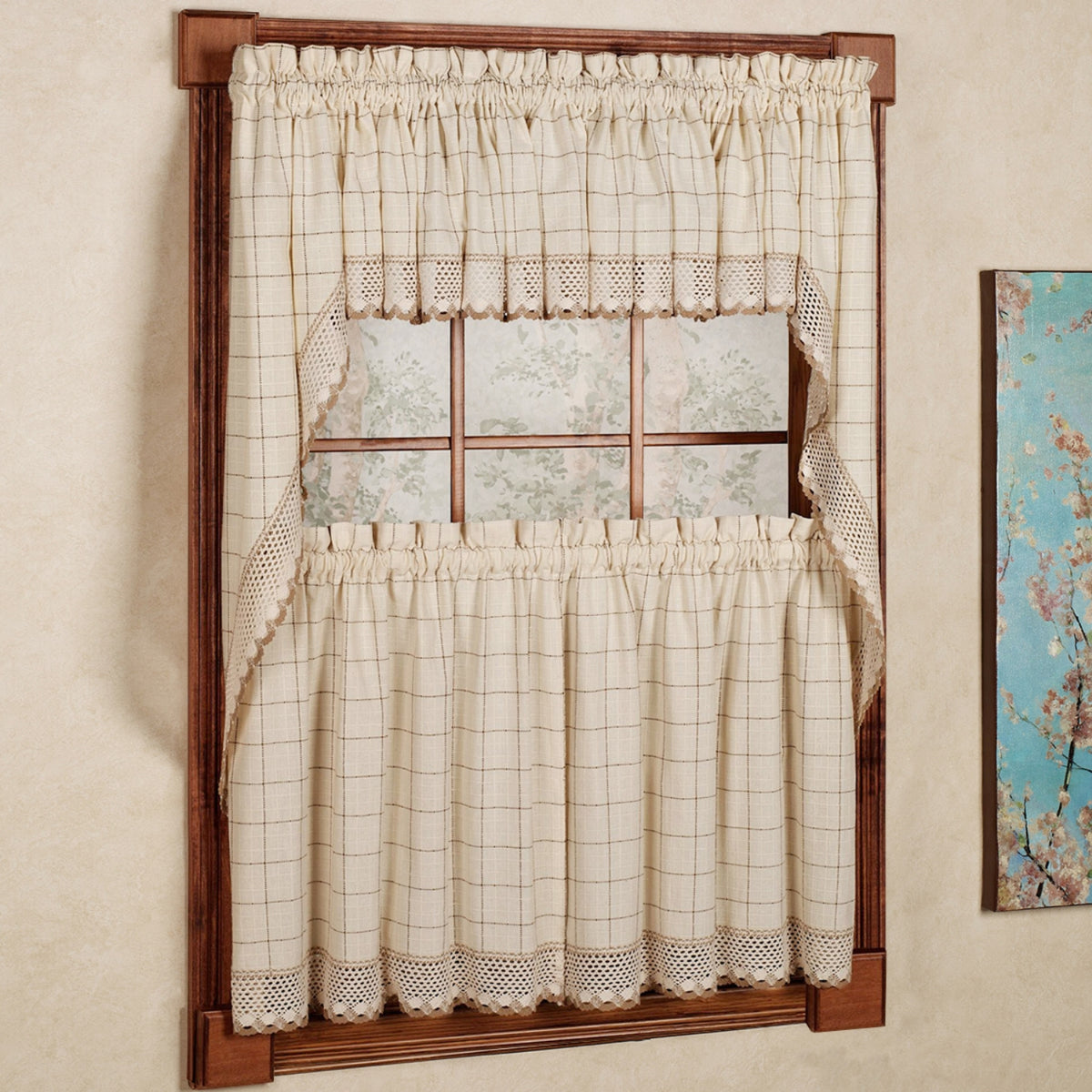 Adirondack Cotton Kitchen Window Curtains