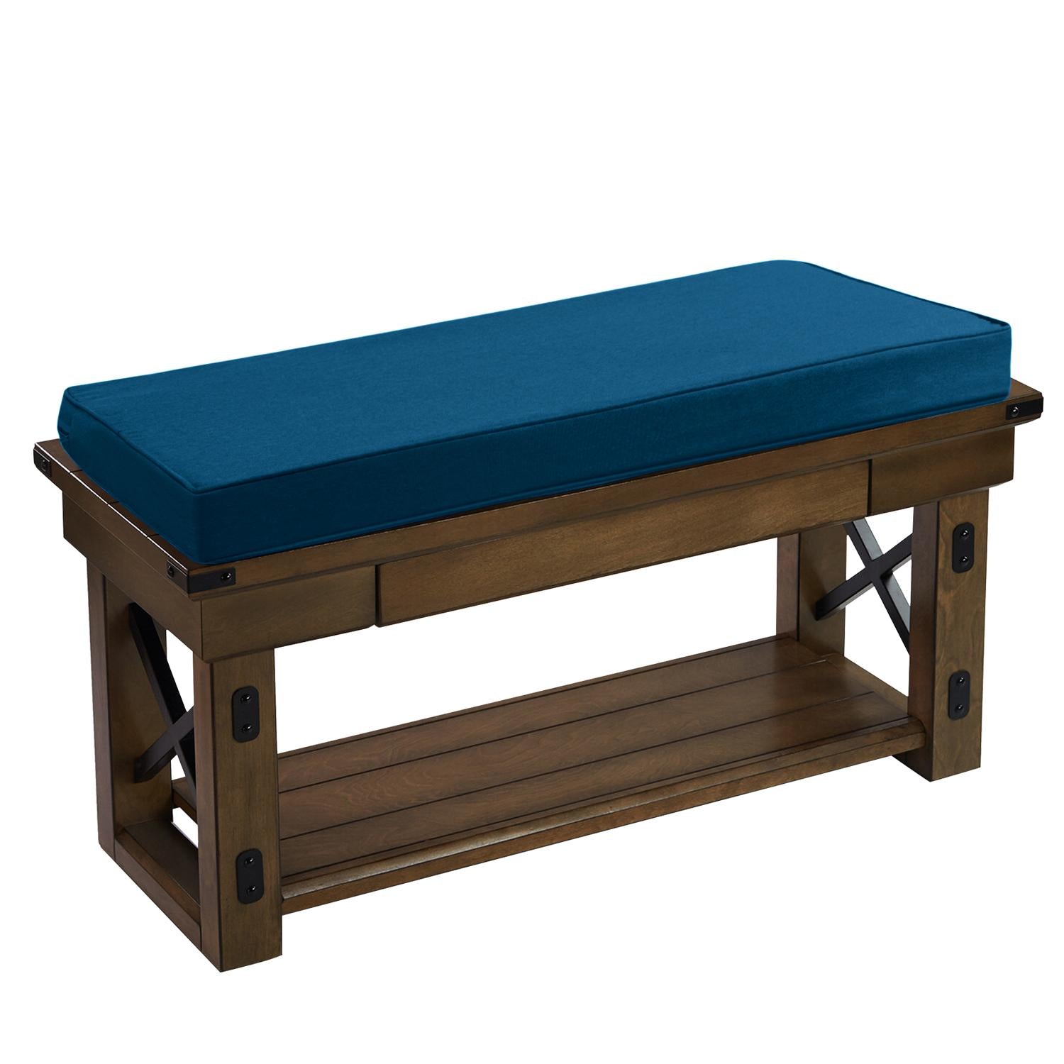 Bench Cushion Teal - Lifestyle