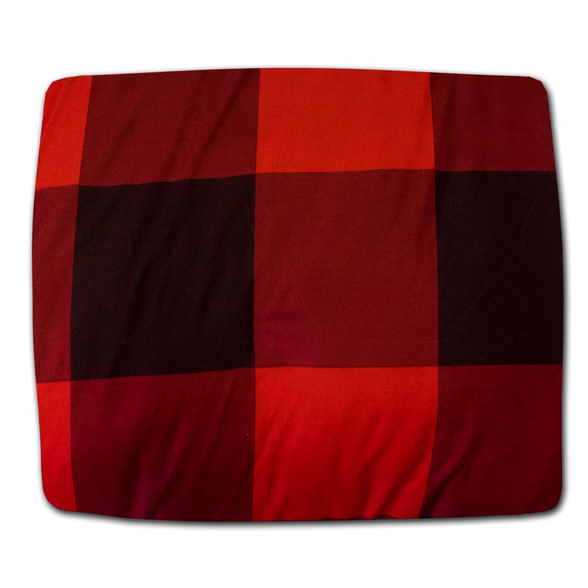 Buffalo Check 4 Piece Reversible Comforter Set Red Black - Top