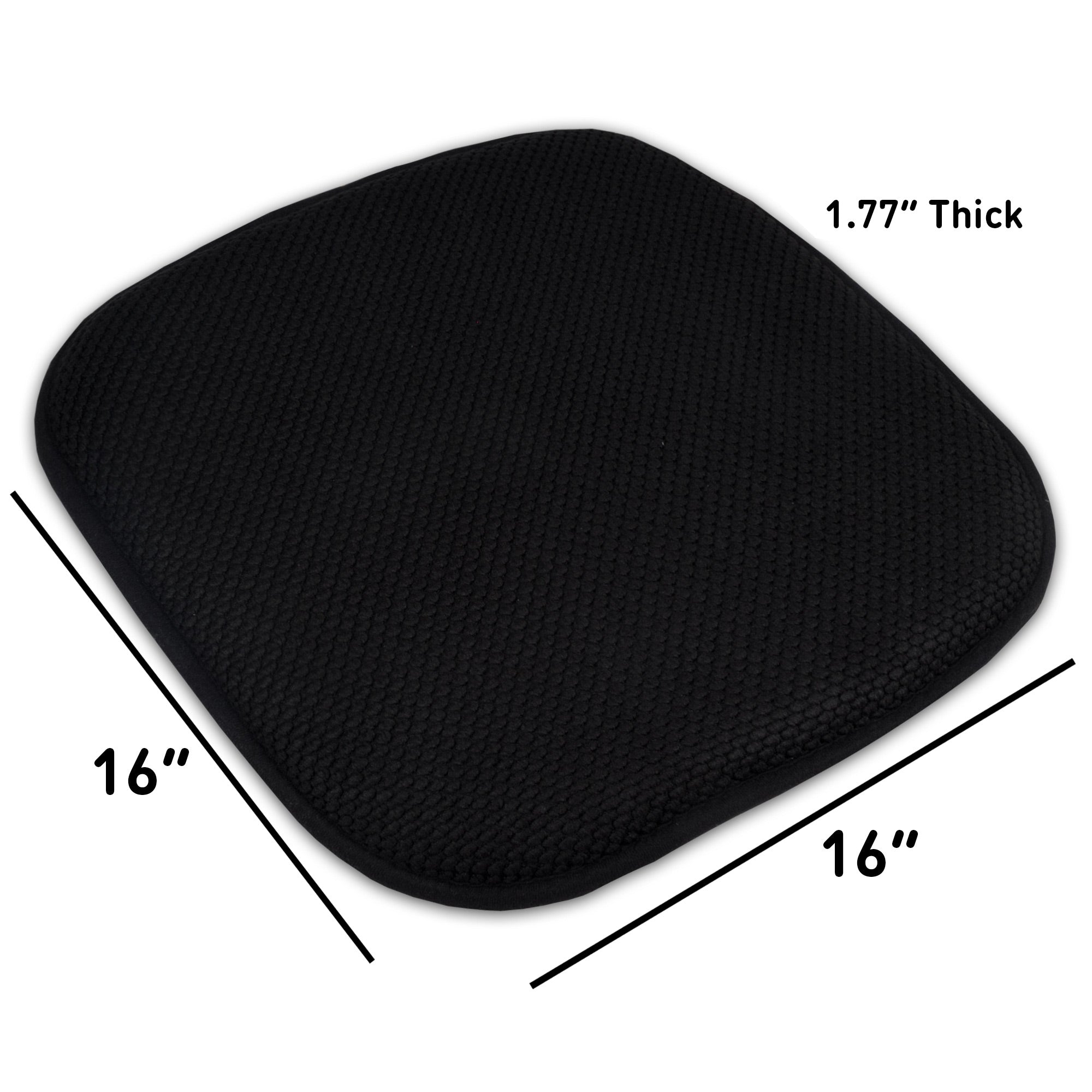 Honeycomb Chair Cushion Set Black - Size
