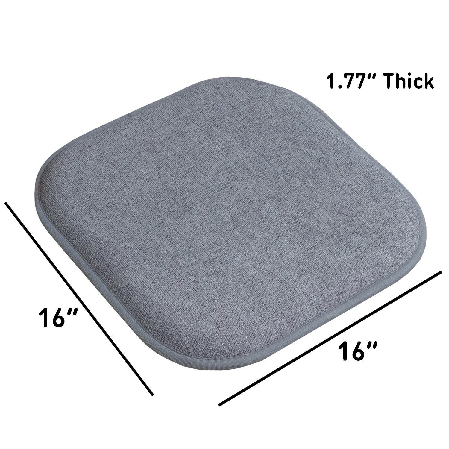 Alexis Chair Cushion Set Blue Gray - Size