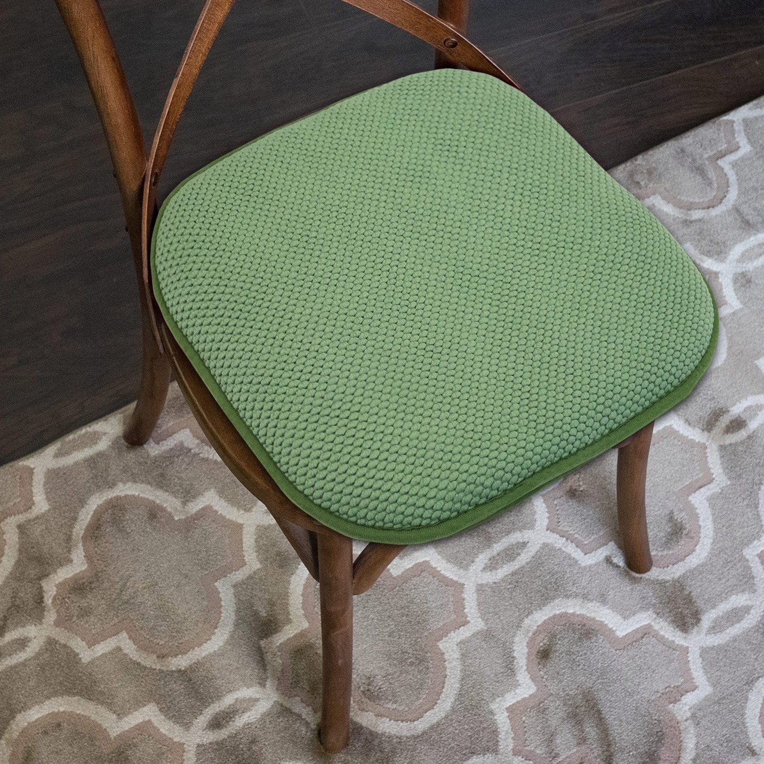 Honeycomb Chair Cushion Set Green - Chair